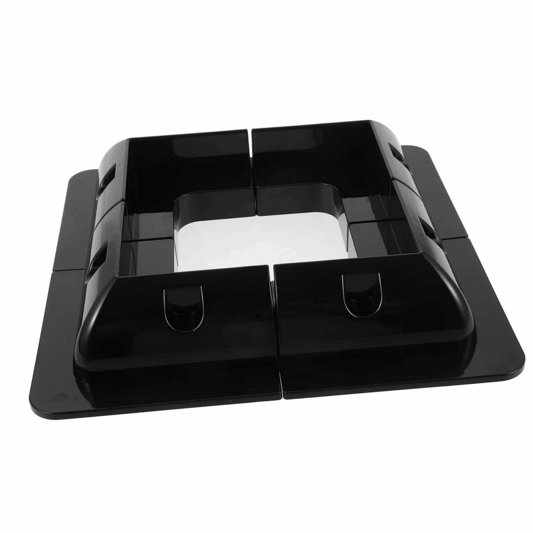 Soporte de Panel Solar para Autocaravana 4 Piezas Abs Negro | Montaje sin Perforación, para Panel Solar en Camper y Rv, Flujo de Aire Adecuado y Estructura Resistente