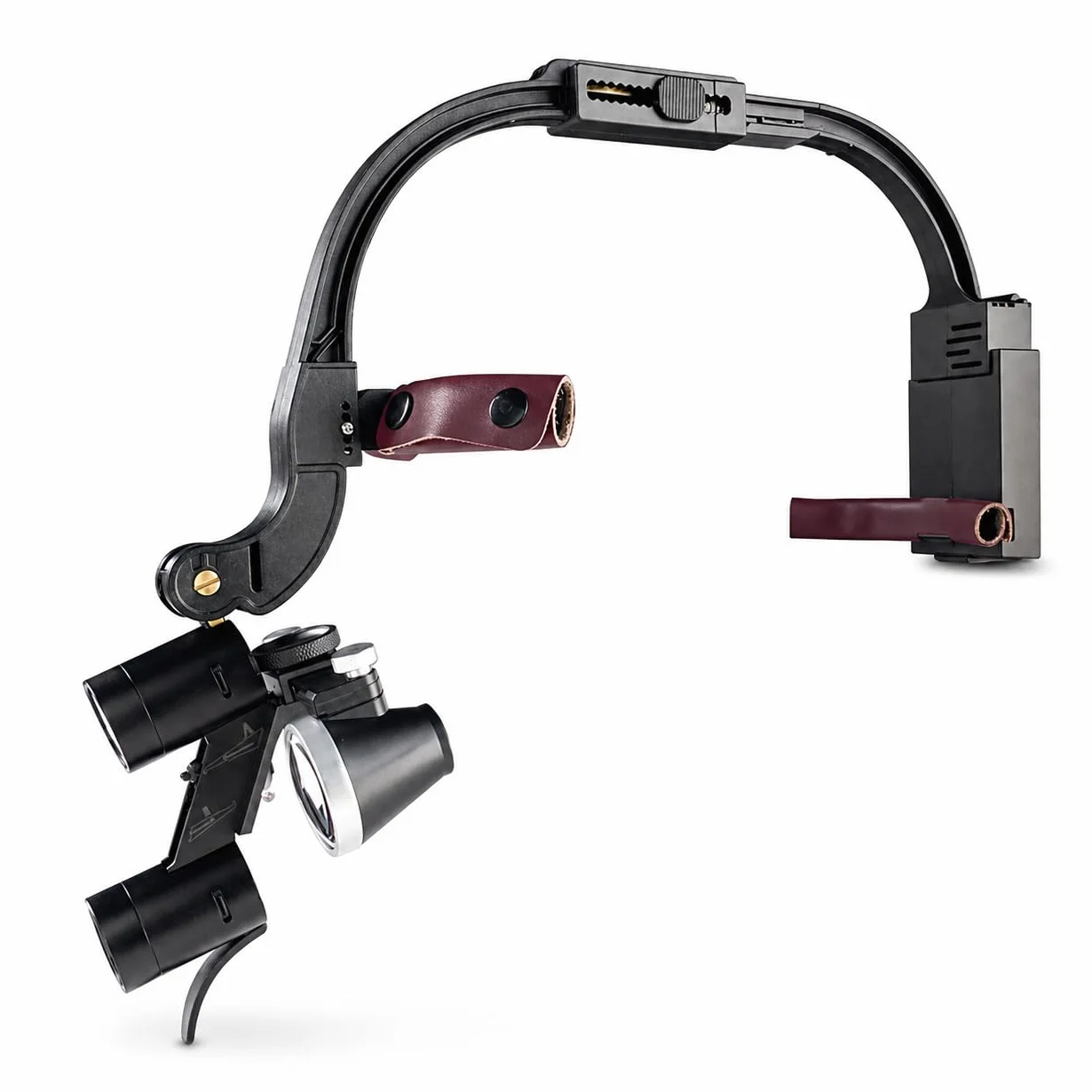 Lupas dentales con luz LED 3.5X binoculares quirúrgicas para laboratorio dental