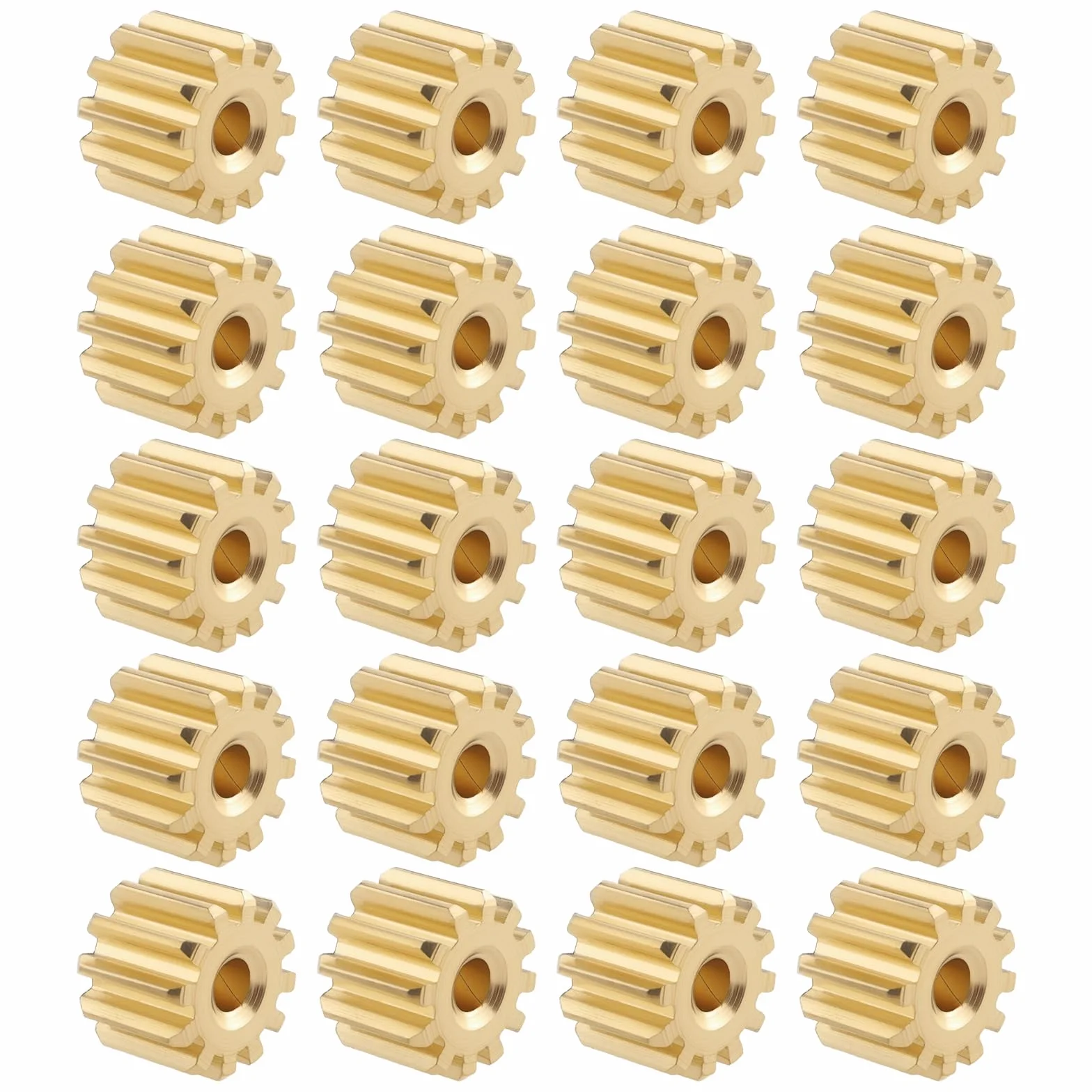 Engranajes Motor 12 Dientes Módulo 0,5 Latón 20 Piezas Diámetro Exterior 7 Mm Apertura 1,95 Mm Grosor 5 Mm Eje Motor 2 Mm