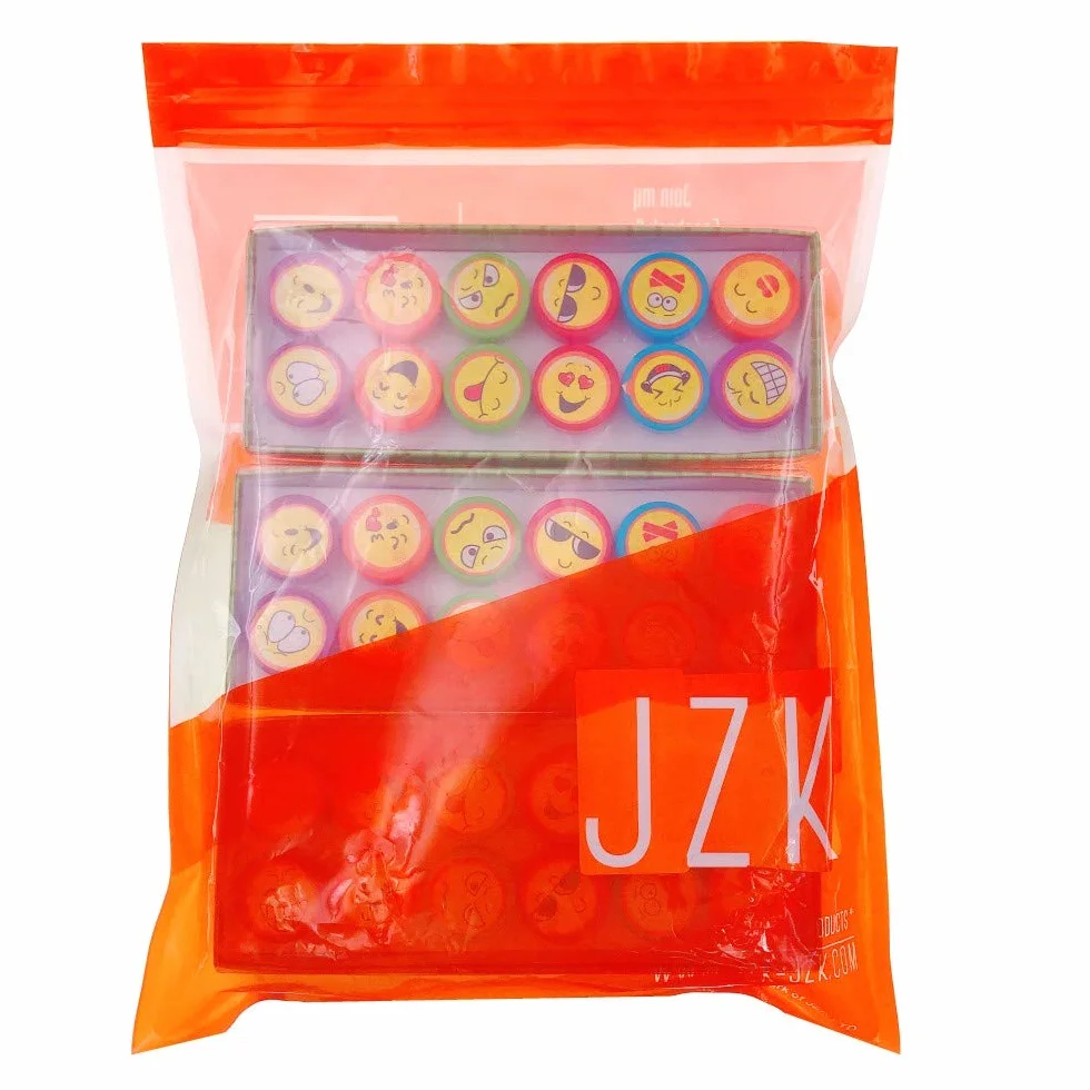 JZK 36x Emoticon Emoji Sellos de Tinta para niños Sello Conjunto estampadora Auto entintadora