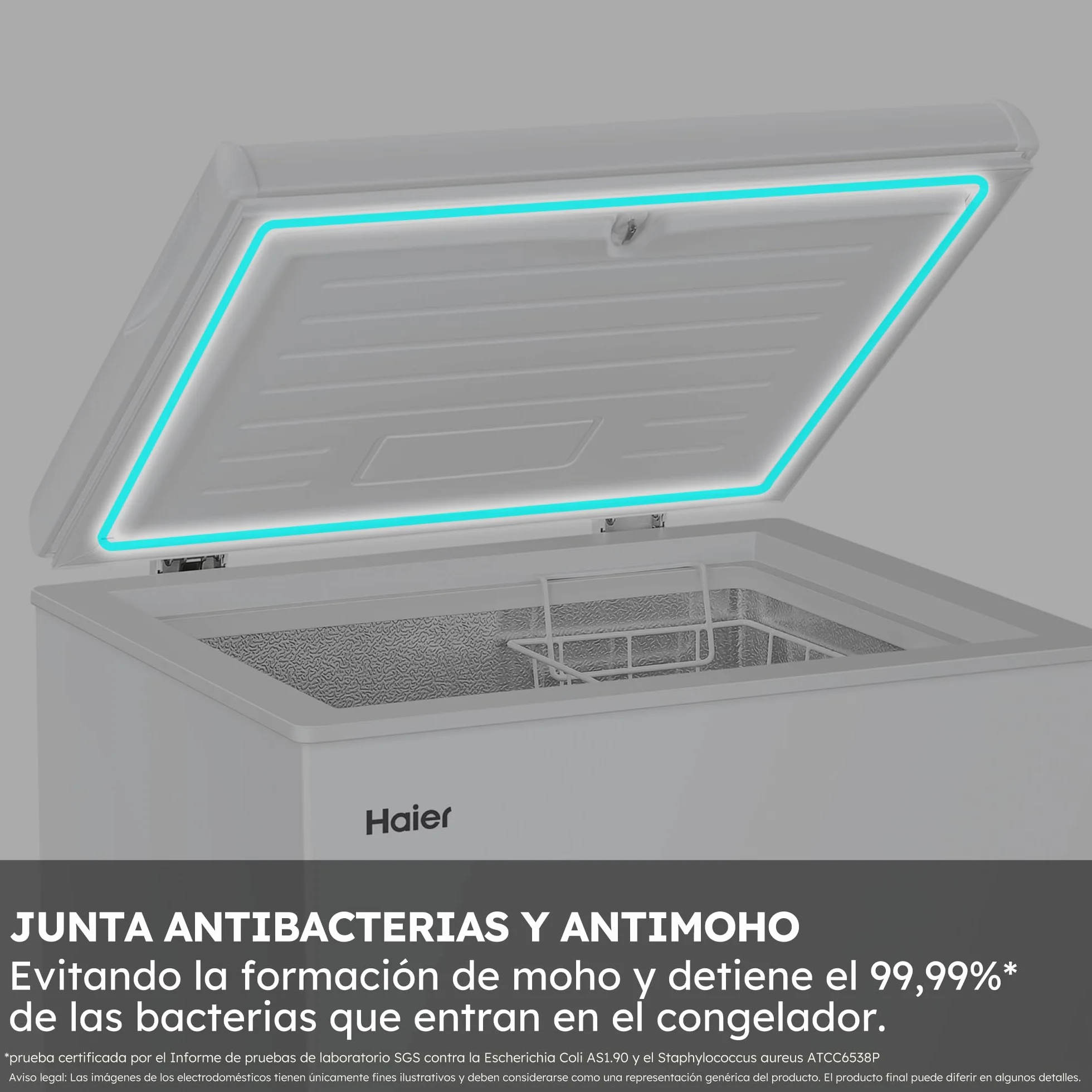 Haier HCE100E Congelador Horizontal 97 L Fast Freeze Display Digital Blanco