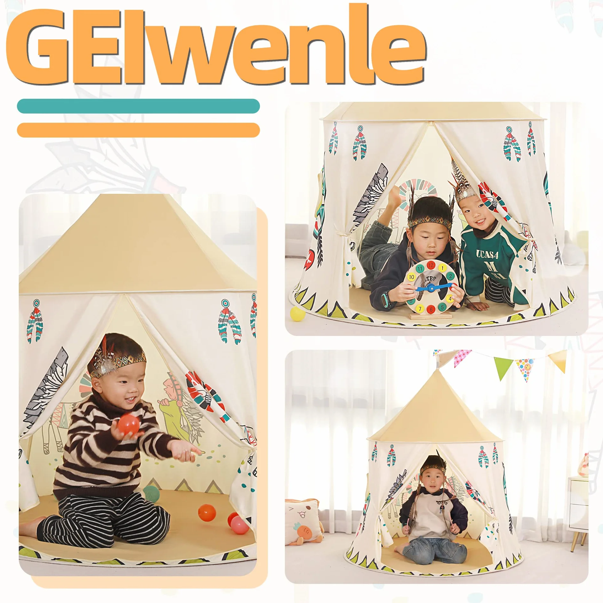 Tienda de Juegos para niños Carpa Tipi Castillo de Princesa EN71