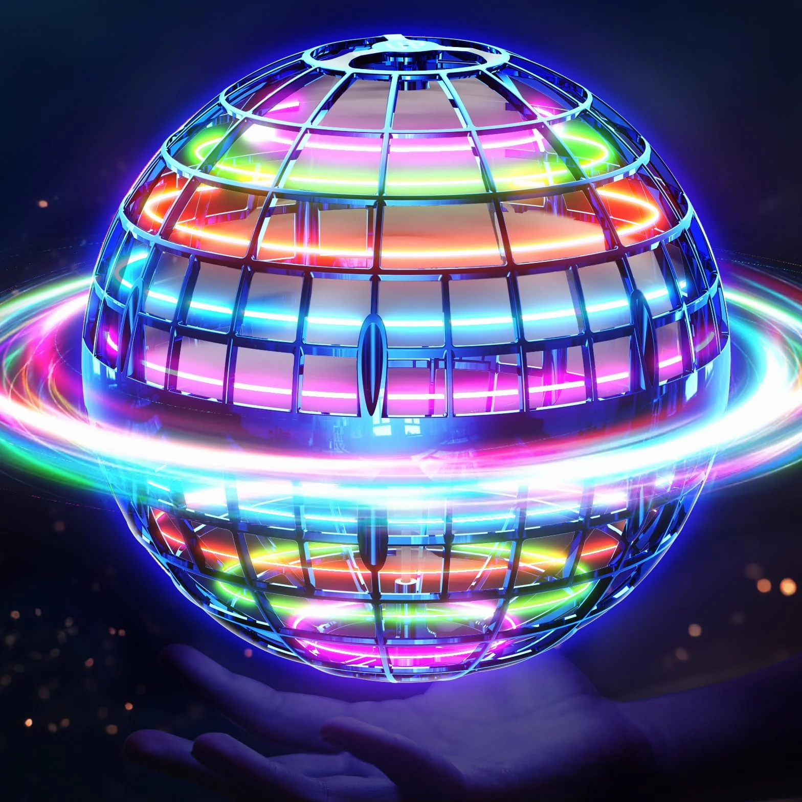 Flying Orb Ball con Luces LED, Juguete Cool para Niño y Niña, Regalos para Niños de 6-12 Años