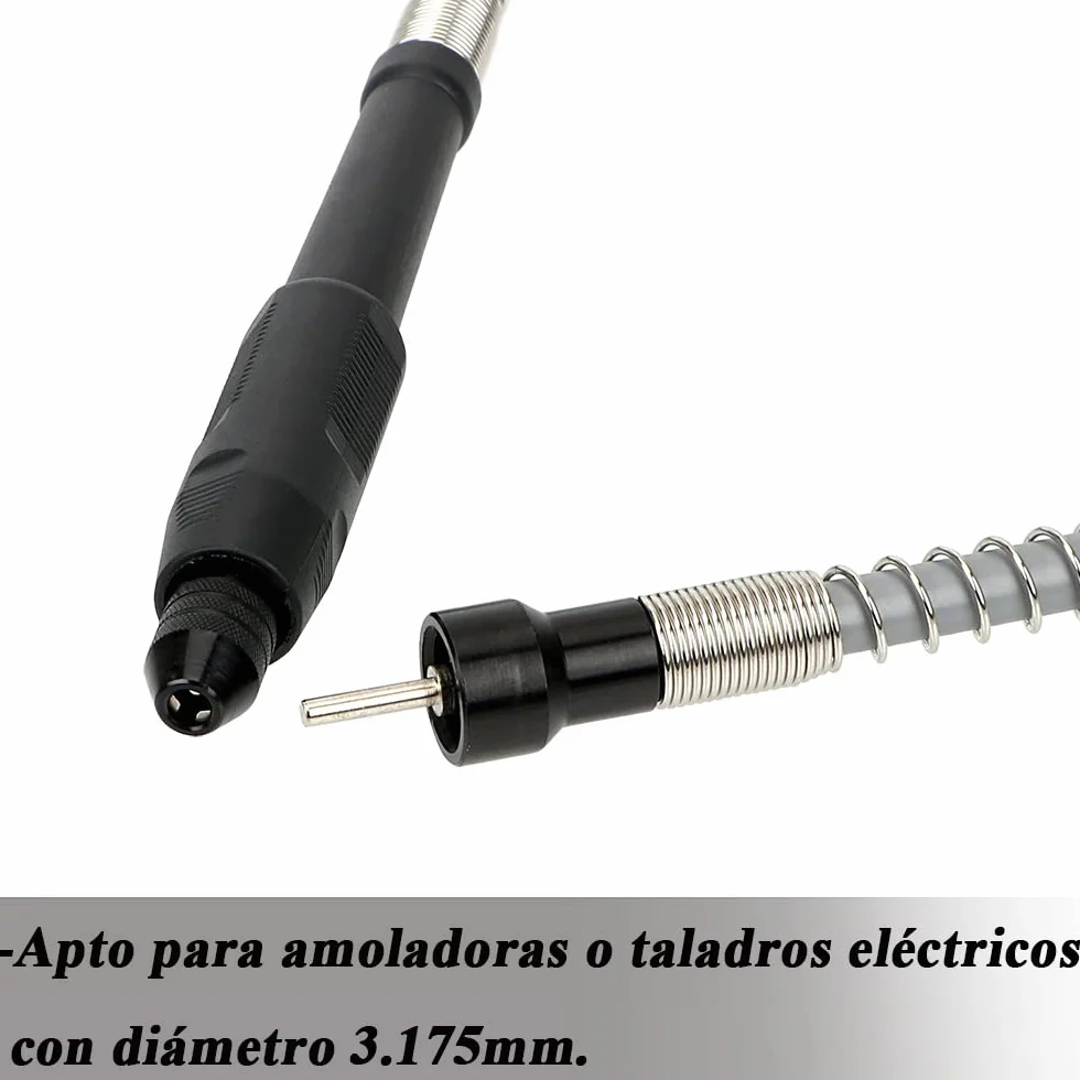Treki Eje Flexible para Taladro Extensión Cable Amoladora Giratoria Herramienta Rotativa 0.1-3.175mm