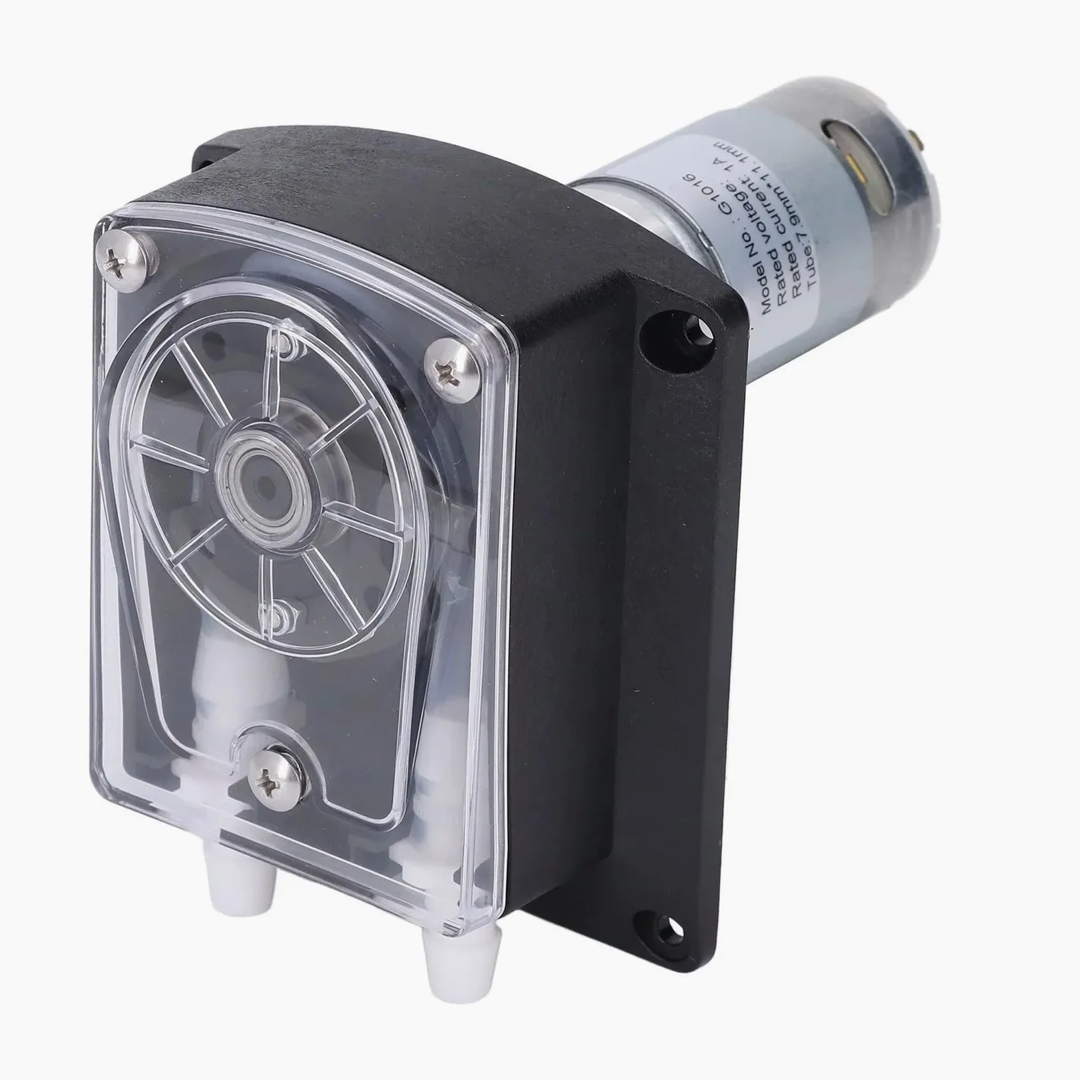 bomba peristáltica, Bomba peristáltica de alta presión, 1500 ml/min, grado alimenticio, doble cabezal, industrial, 24 V CC