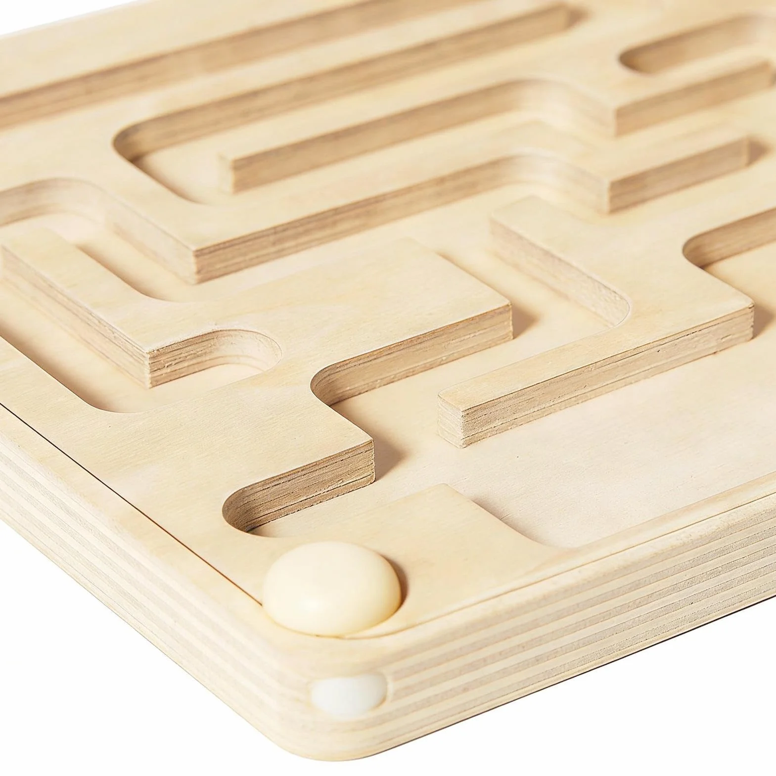 Juego de Laberinto de Madera Laberinto de Bolas Tablero de Actividad para Desafíos y Concentración
