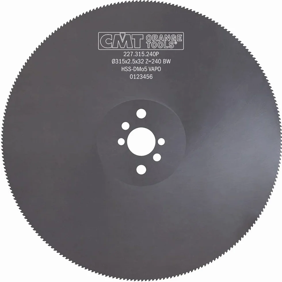 CMT ORANGE TOOLS 227.315.240P SIERRA CIRCULAR FERROSA HSS VAPO 315x2.5x32 Z240 BW-T4
