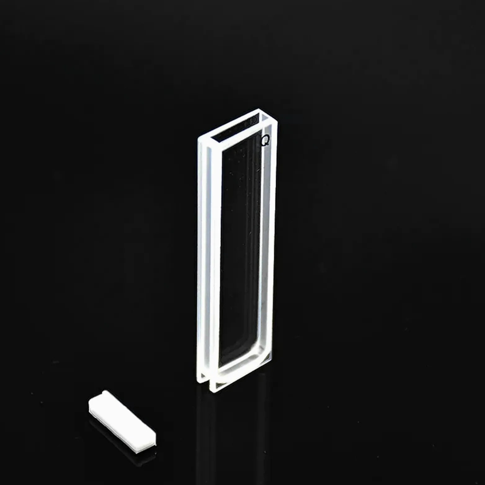 Laboratorio de óptica científica, Celdas de absorción de cuarzo de 3 mm, cubeta de cuarzo de 1,0 ml for espectrofotómetro, tecnología de sinterización de frita, paquete de 2
