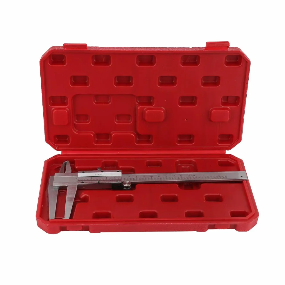 KIMISS Calibrador Vernier 9-150 Mm Acero Carbono Herramienta de Medición de Precisión
