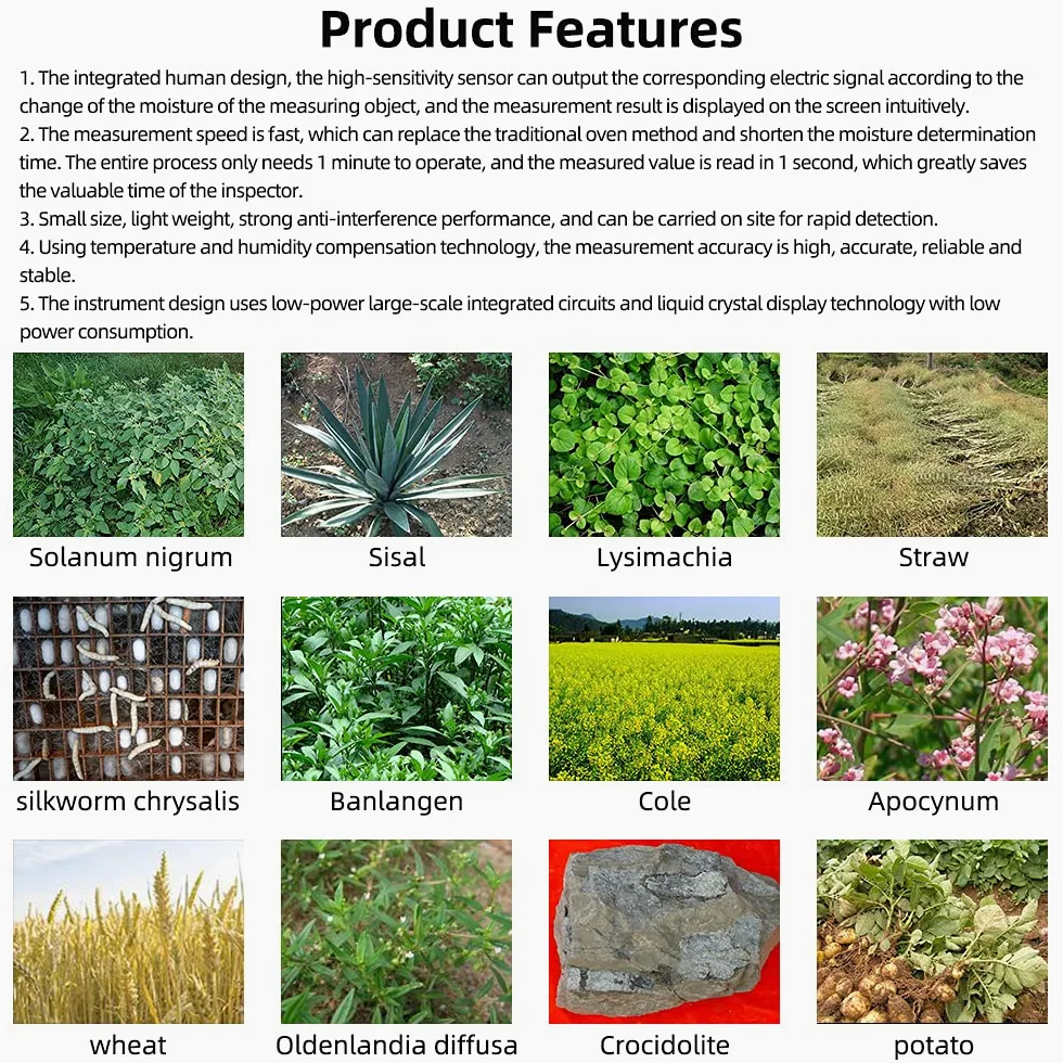 Medidor de humedad portátil for heno TK100H, for cereales, paja, salvado, forraje, hierba, Leymus Chinensis, bambú emperador, fibra prueba, 20% descuento Probador de cumplimiento