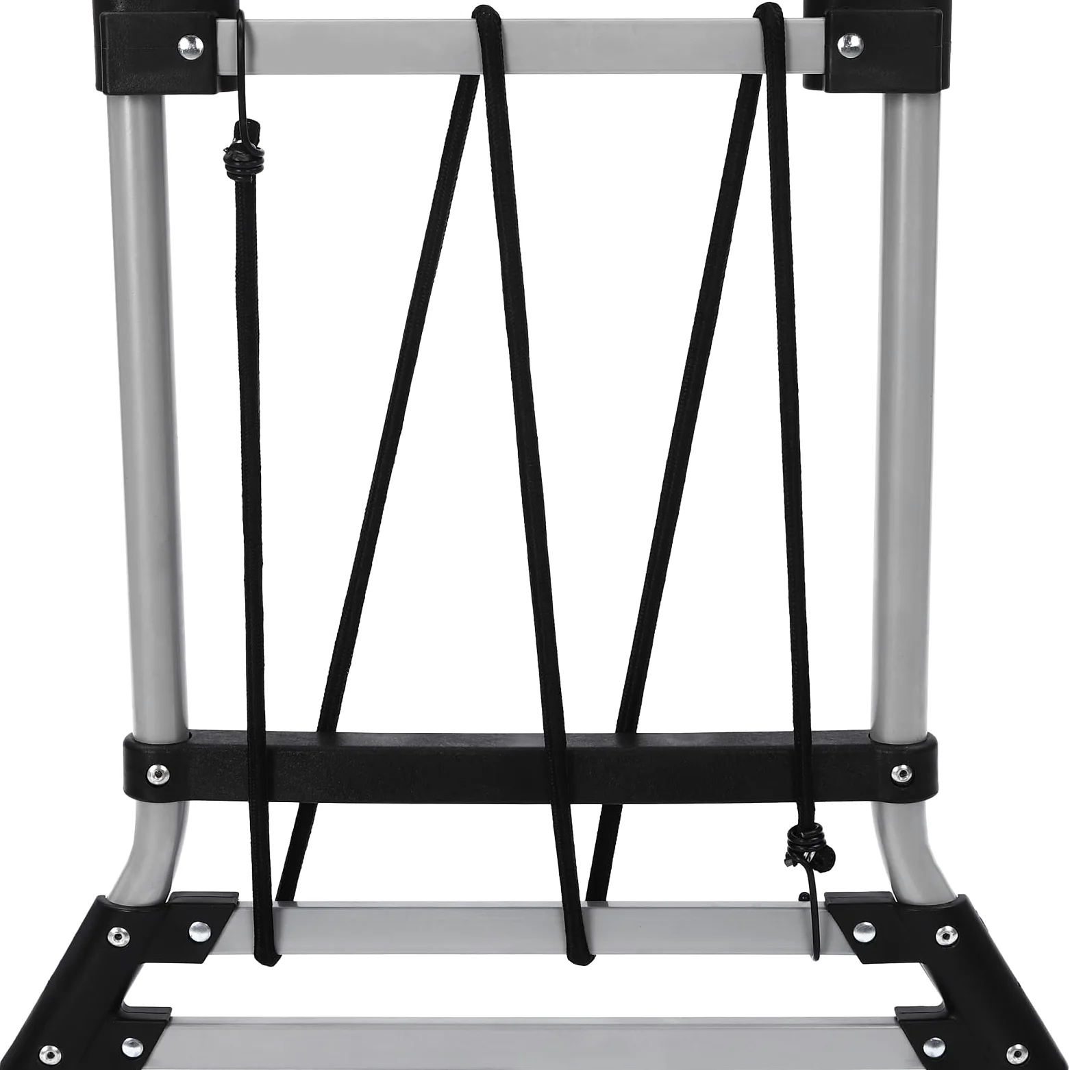 Carretilla plegable de aluminio para cargas pesadas con cuerda, capacidad de carga de 120 kg, gran superficie de carga, carro de equipaje para paquetes, equipaje y compras