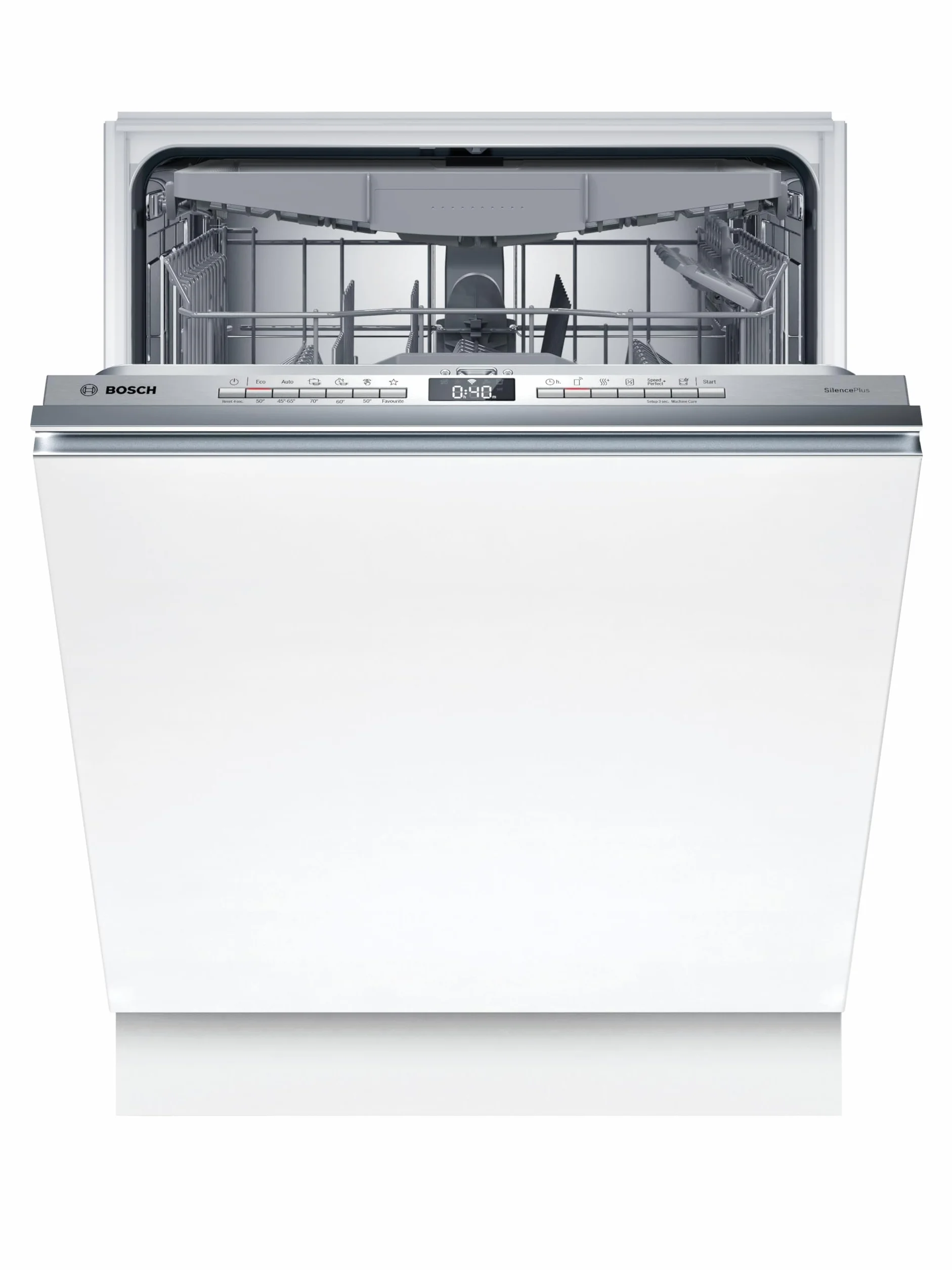 Bosch Lavavajillas Serie 4 60 cm 14 servicios Home Connect Motor Eco Silence Blanco SMV4ECX28E