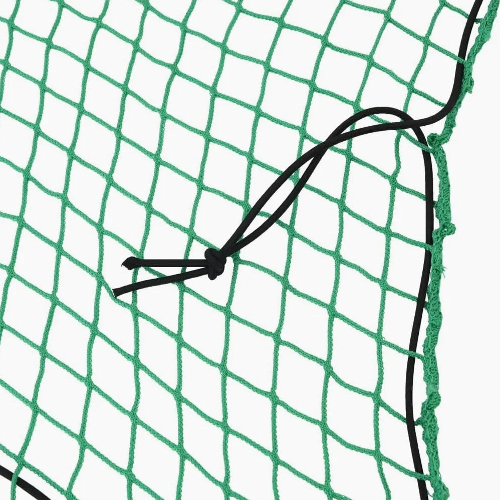 Red para remolque con cuerda de goma verde, 6 x 3,5 m, PP, resistente a los rayos UV y a la intemperie, red elástica de seguridad de carga para coche, coche, SUV, combi y remolque, red de protección
