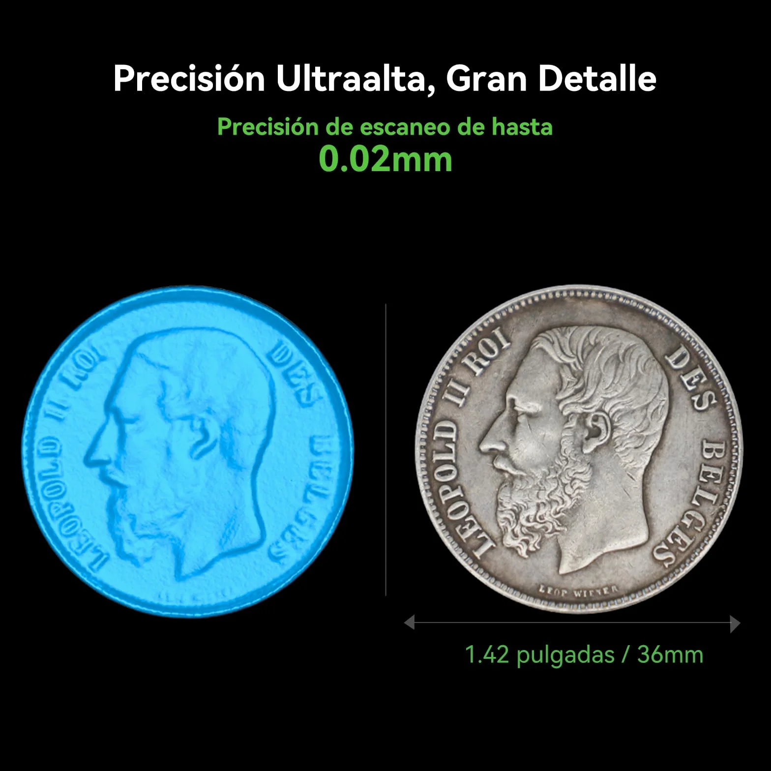 Creality CR-Scan Otter Escáner 3D Portátil para Impresión 3D, Precisión 0.02mm, 20fps, 10-2000mm Escaneo Rango, ≤30000 Lux, con Cuatro-Lentes Visión Estéreo, Seguimiento Antivibración