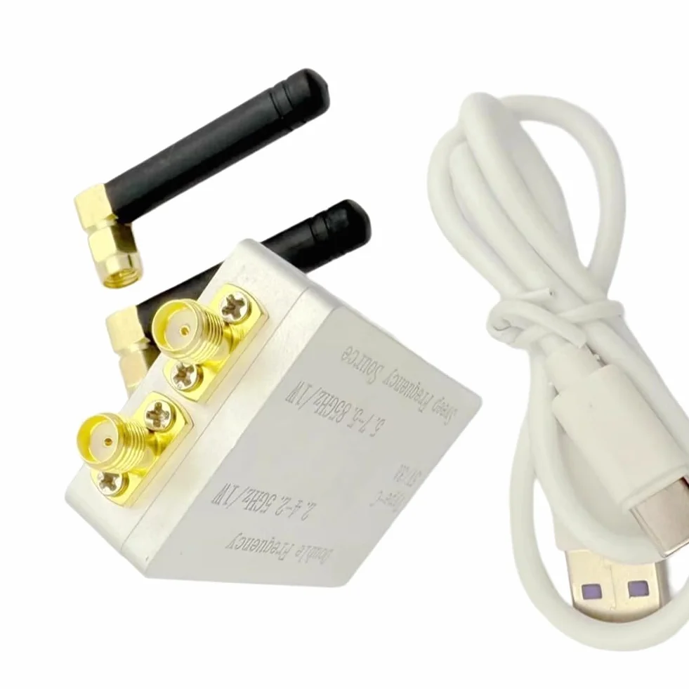 Generador de Señal de Barrido Bluetooth WiFi de Doble Banda, VCO, 1 W, 2,4 GHz y 5,8 GHz, Antena Dual.