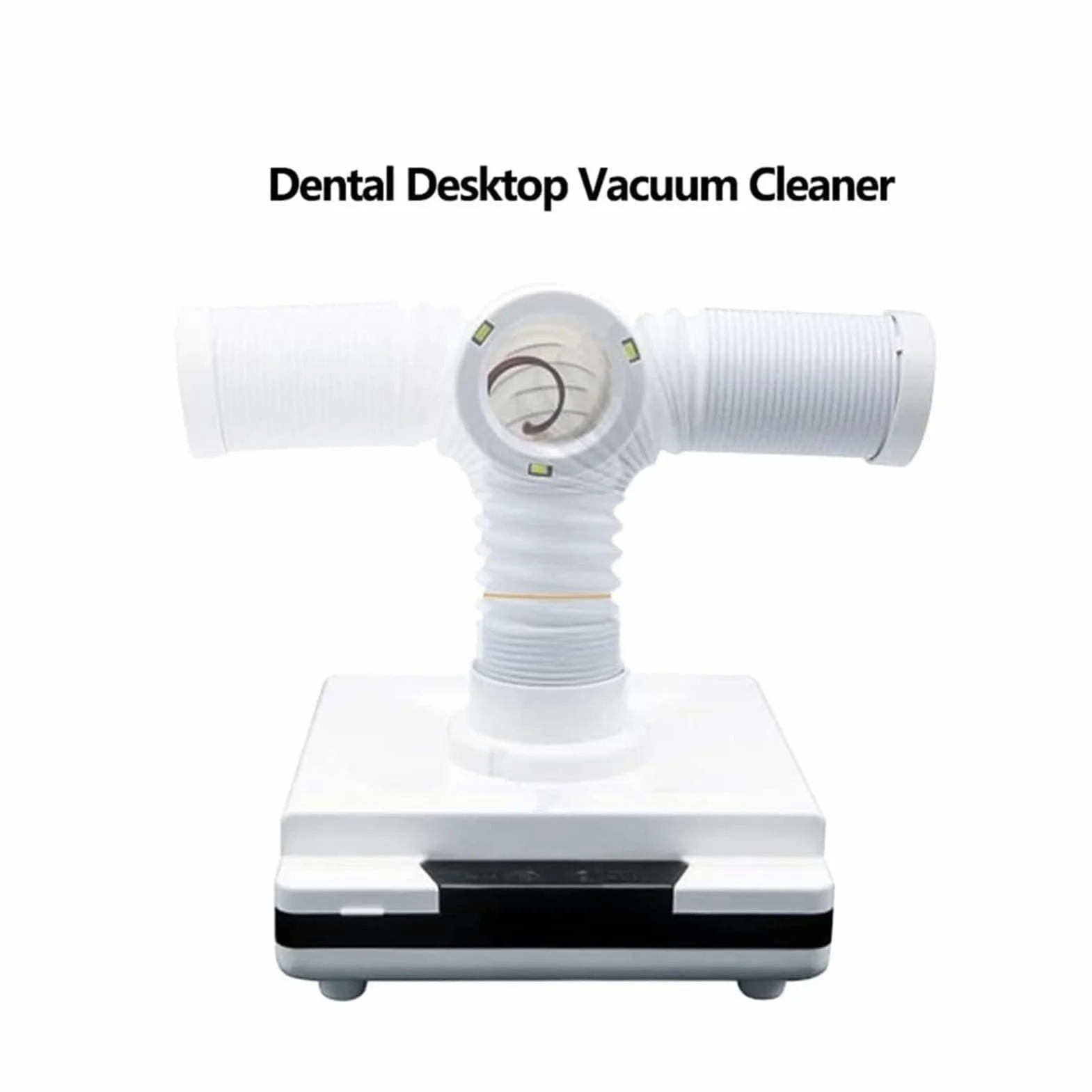 SenhE Aspirador Dental de Mesa, Aspirador Portátil Fuerte LED, Colector de Polvo de Escritorio, Banco de Trabajo de Pulido Dental, Colector de Polvo para Laboratorio Dental