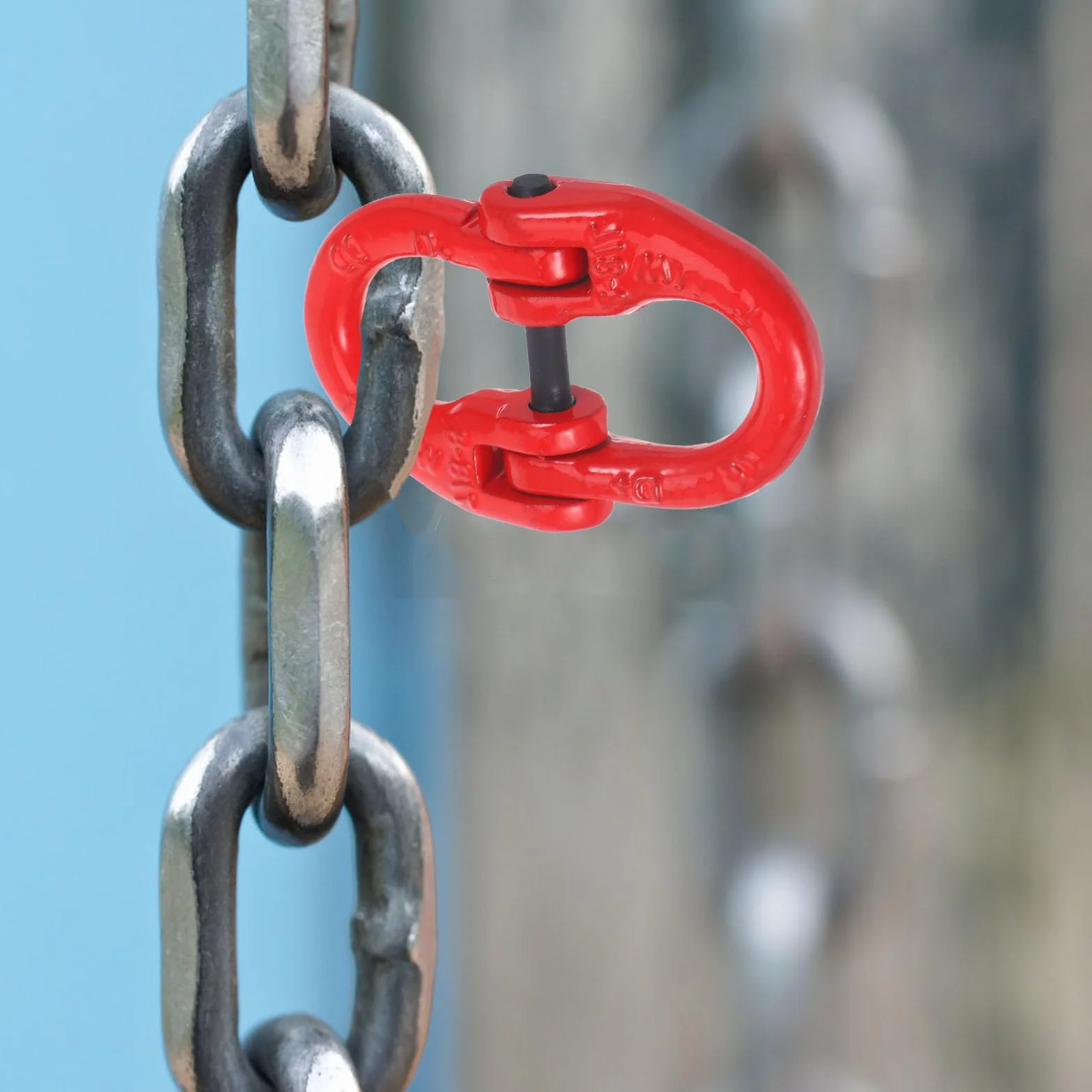 Eslabón de Cadena de Acero para Carga 2 Toneladas Doble Anillo para Remolque y Elevación Industrial