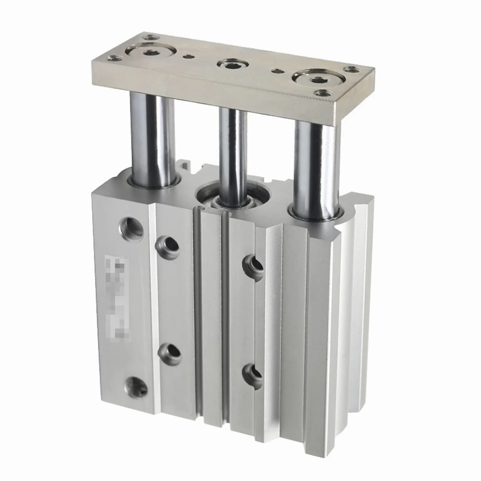 Cilindro neumático, 16-20Z Guía compacta Cilindro delgado Three Exis Air Cilindro neumático neumático con barra de guía 12-150mm 10-150mm MGPL12 16,Alta resistencia(100mm stroke,MGPL12)