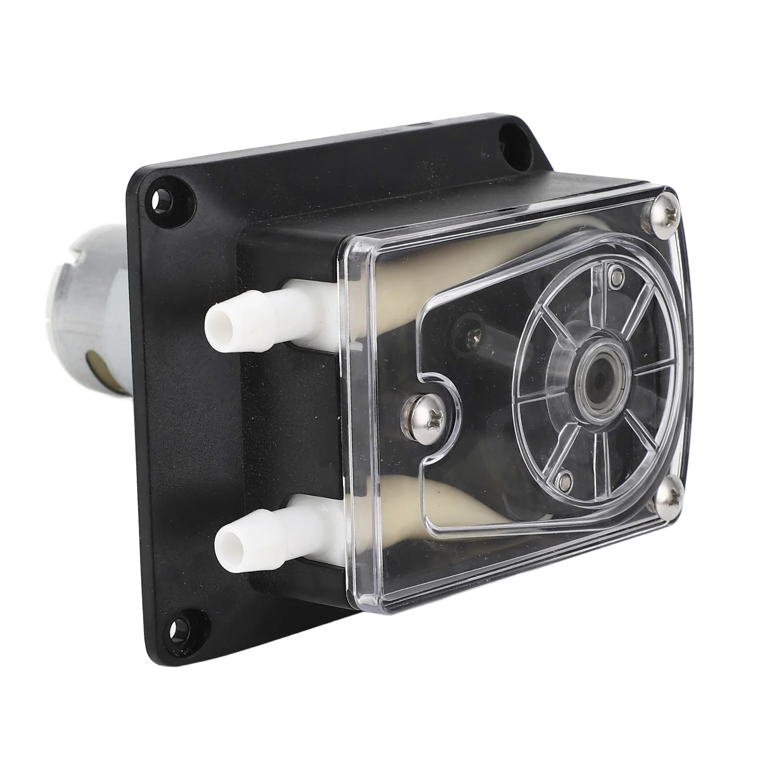 Eujgoov Bomba Peristáltica de Doble Cabezal, Tubo BPT de Grado Alimenticio de 1500ml/min, Reemplazable con Motor Silencioso para Lavadoras y Lavavajillas (DC24V)