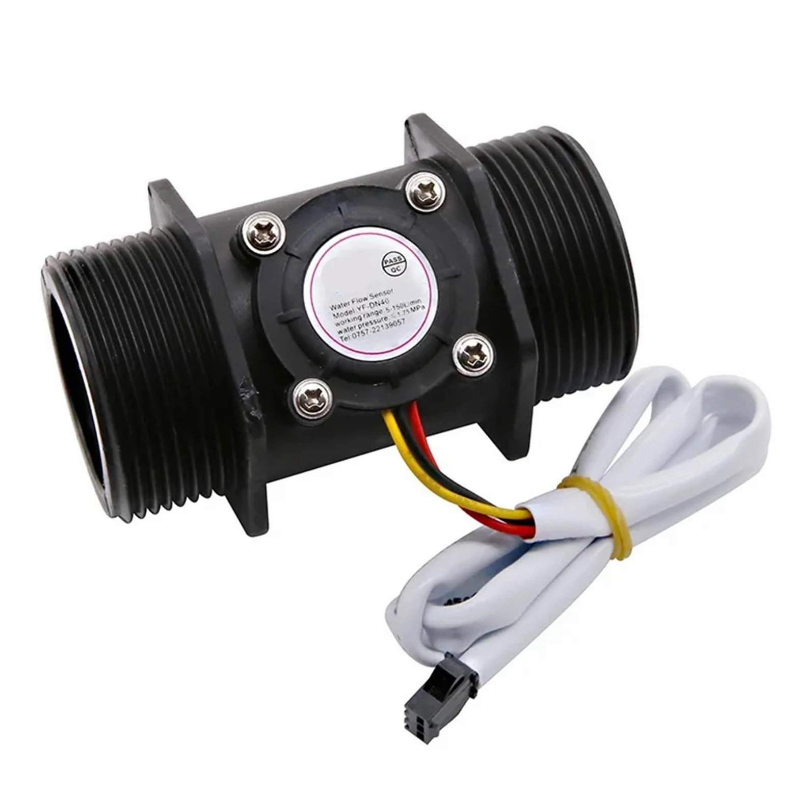 Sensor de flujo de agua de 1-1/4", 1-1/2" y 2" de diámetro, interruptor medidor de flujo de líquido for control de agua(1-1/4")