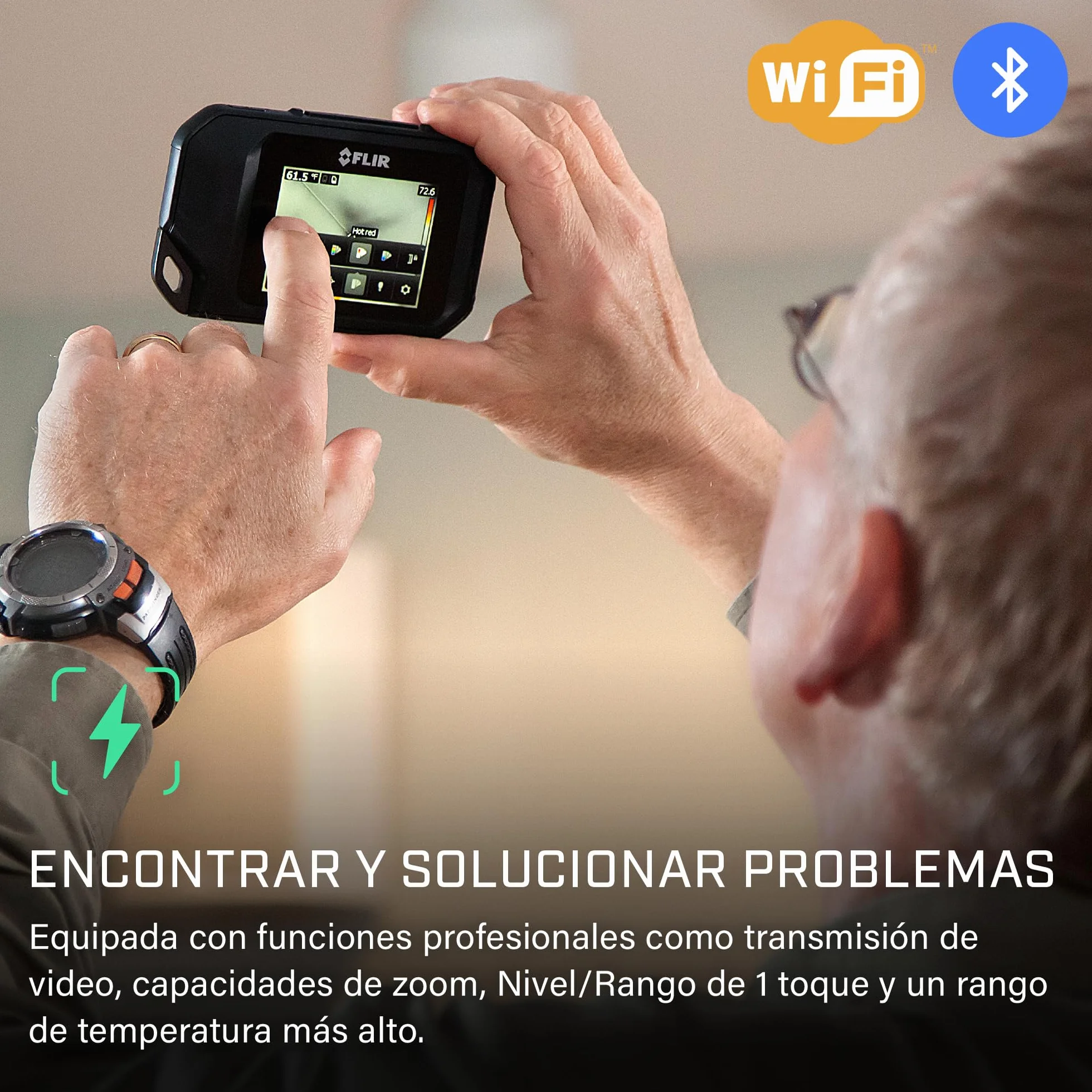 FLIR C5 Compact Thermal Imaging Camera with WiFi: High Resolution Infrared Imager for Inspection, Electrical/Mechanical, Building, and HVAC Applications