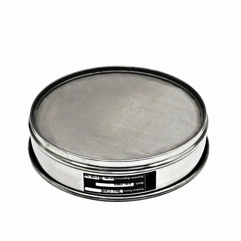 Tamiz de laboratorio de acero inoxidable 304 de 20 cm, malla 600 de 0,025 mm for análisis preciso, 1 unidad