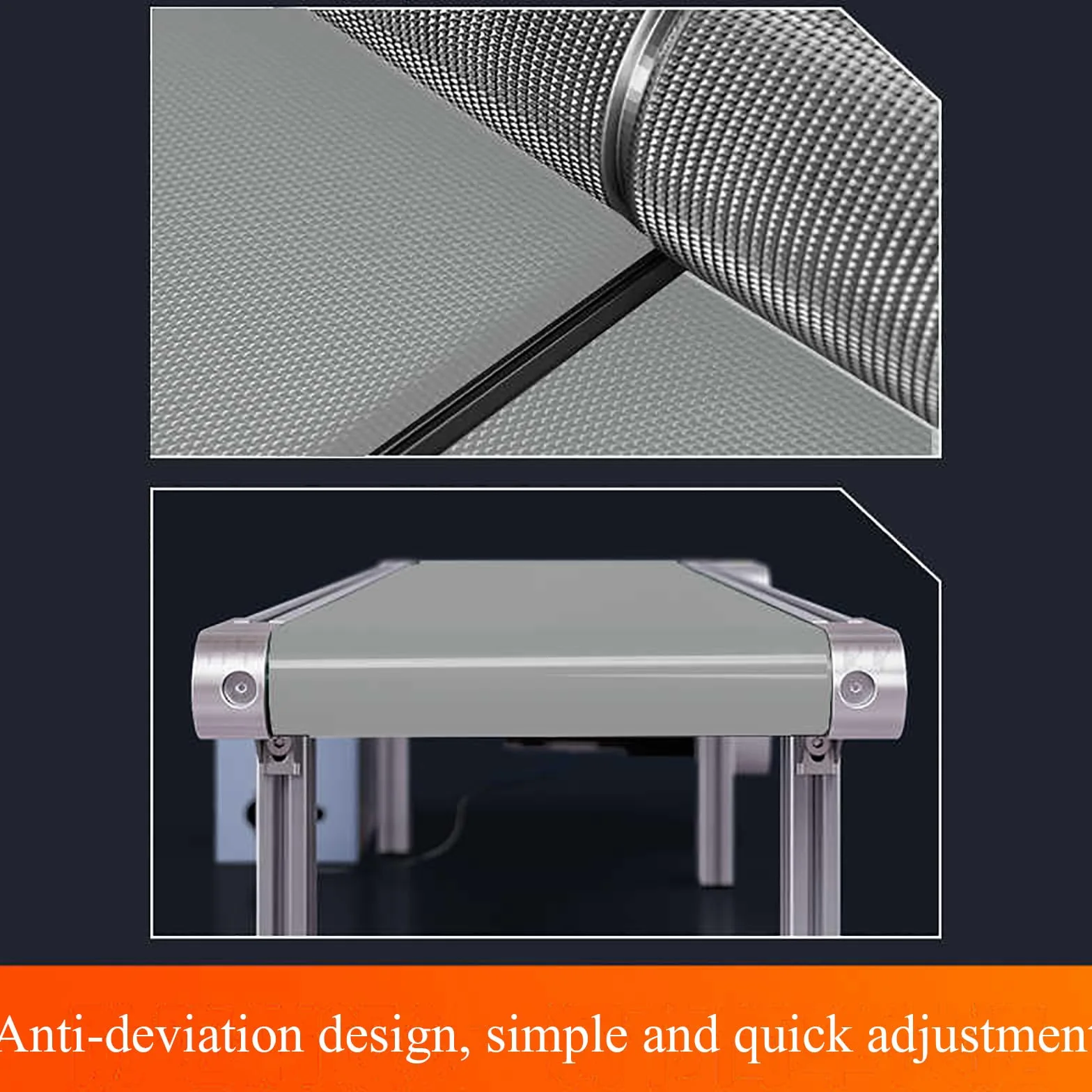 Correa De Transmisión De Escritorio, Transportador De Línea De Montaje, Cuerpo Totalmente De Aluminio Y Motor Silencioso, Regulación De Velocidad Continua, Diseño Modular