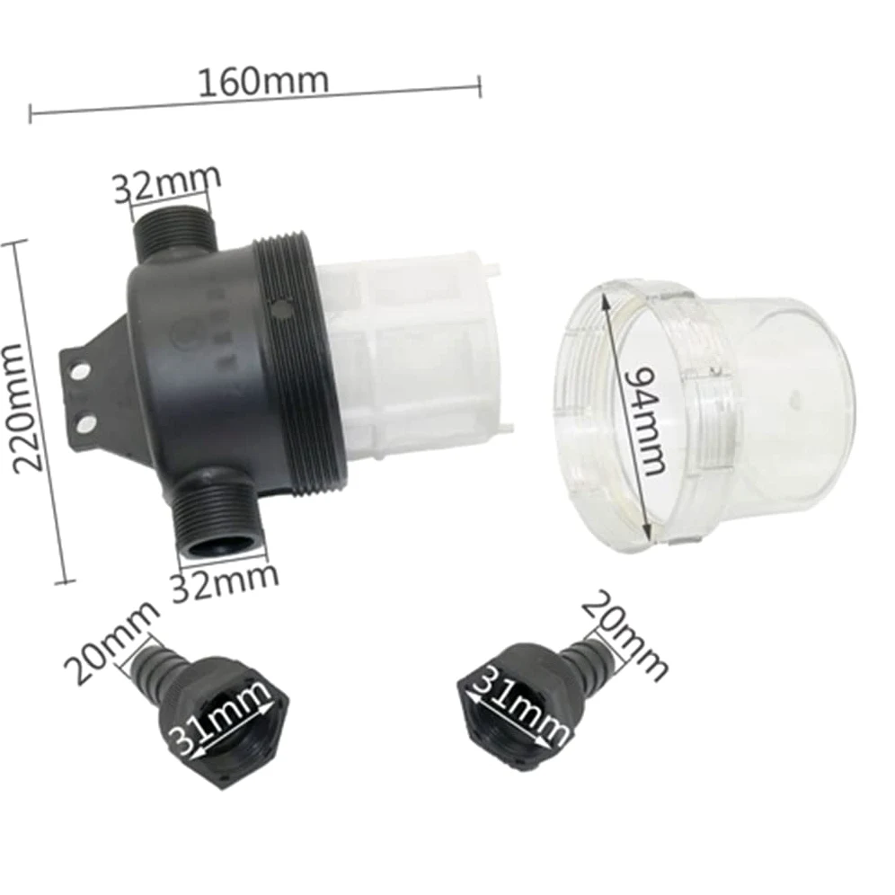 filtro para bomba de agua, 20 Mm Y 25 - Prefiltro Transparente De Malla 40 for Riego Jardines Uso Agrícola
