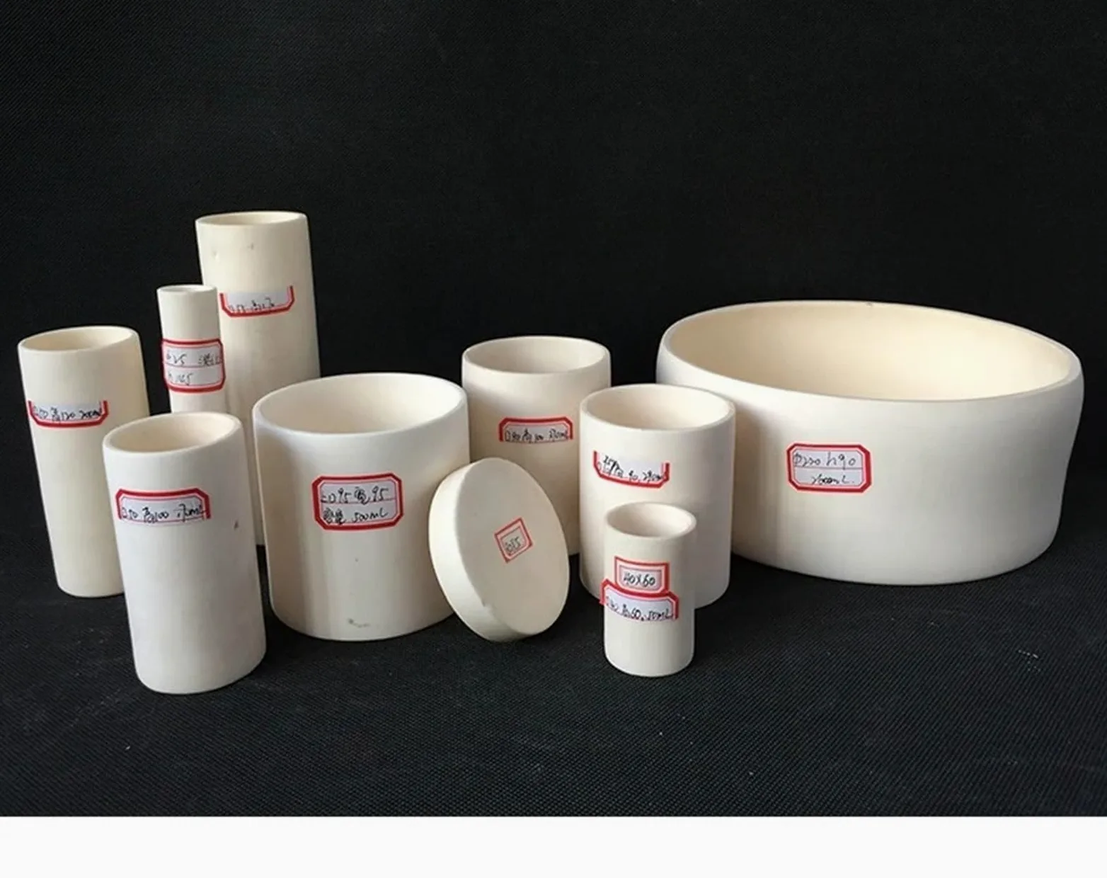 Equipo de laboratorio químico horno tubular crisol de corindón crisol recto(1pc 30x30mm)