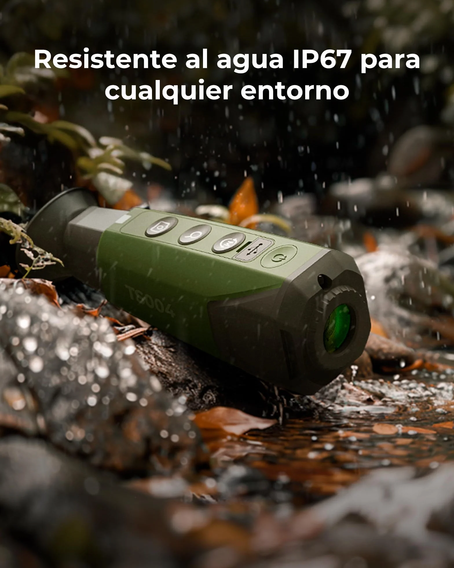 TOPDON TS004 Camara Termica, 320x240 IR 50Hz Termico Monocular, 410m Rango de Detección, 13mm Lente, Camara Termografica con 32GB Memoria, WiFi, Zoom 2-8X, para Caza y Observación de Fauna