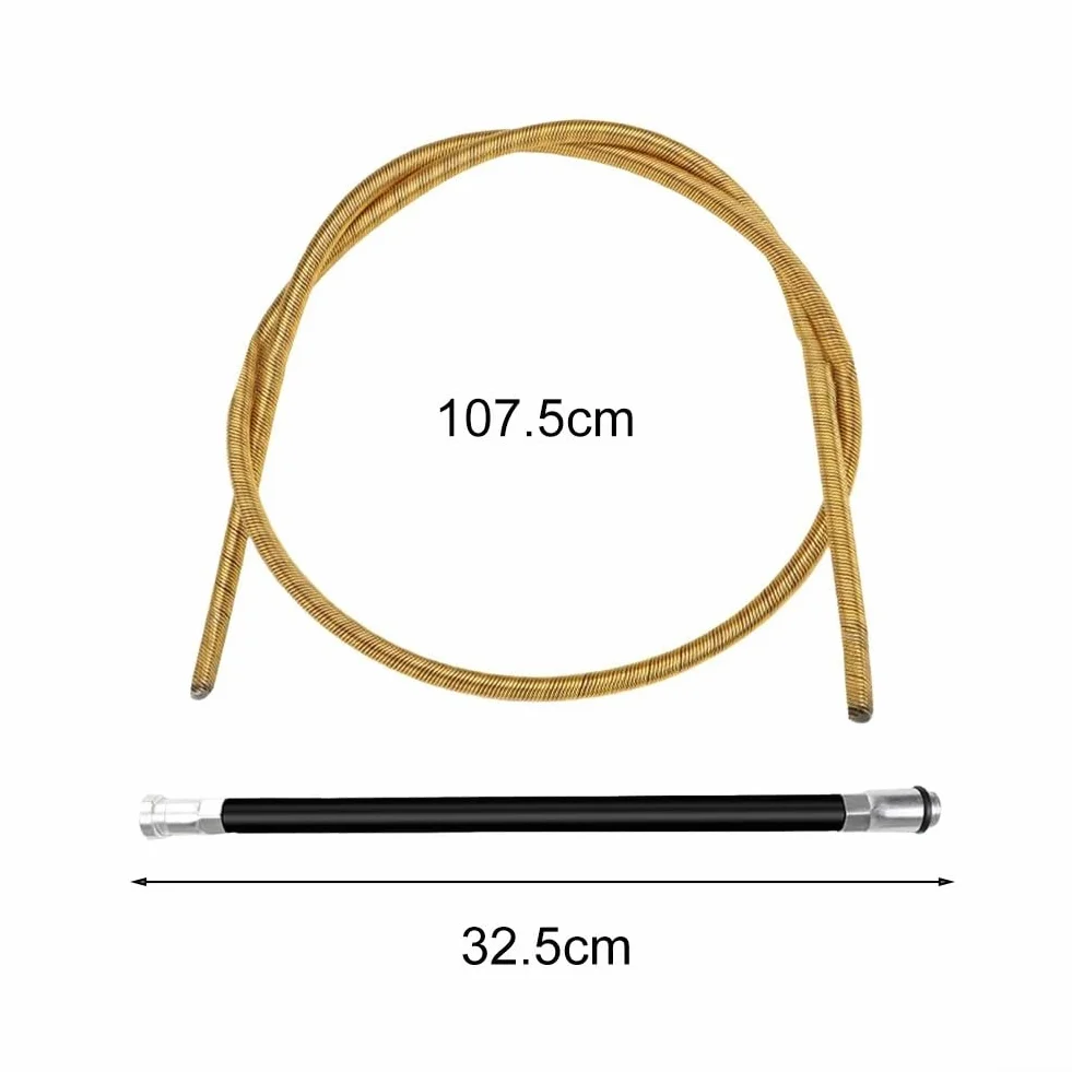 Repuesto Eje de Transmisión 1085mm Lijadora Paneles Yeso Porter, Alambre Acero Flexible con Funda Protectora