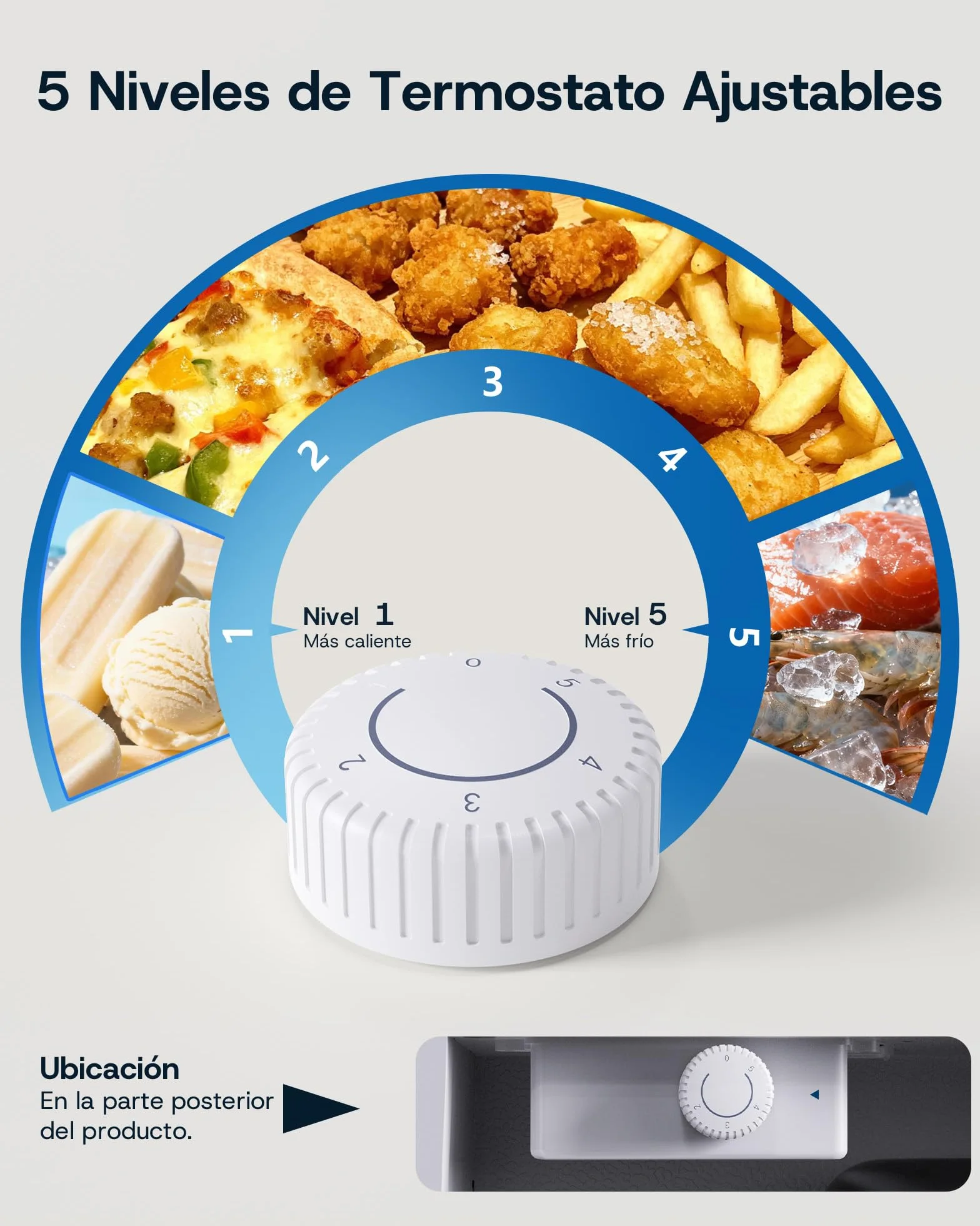 Upstreman Congelador Vertical 35L 4 Estrellas -24℃ UF35 Blanco