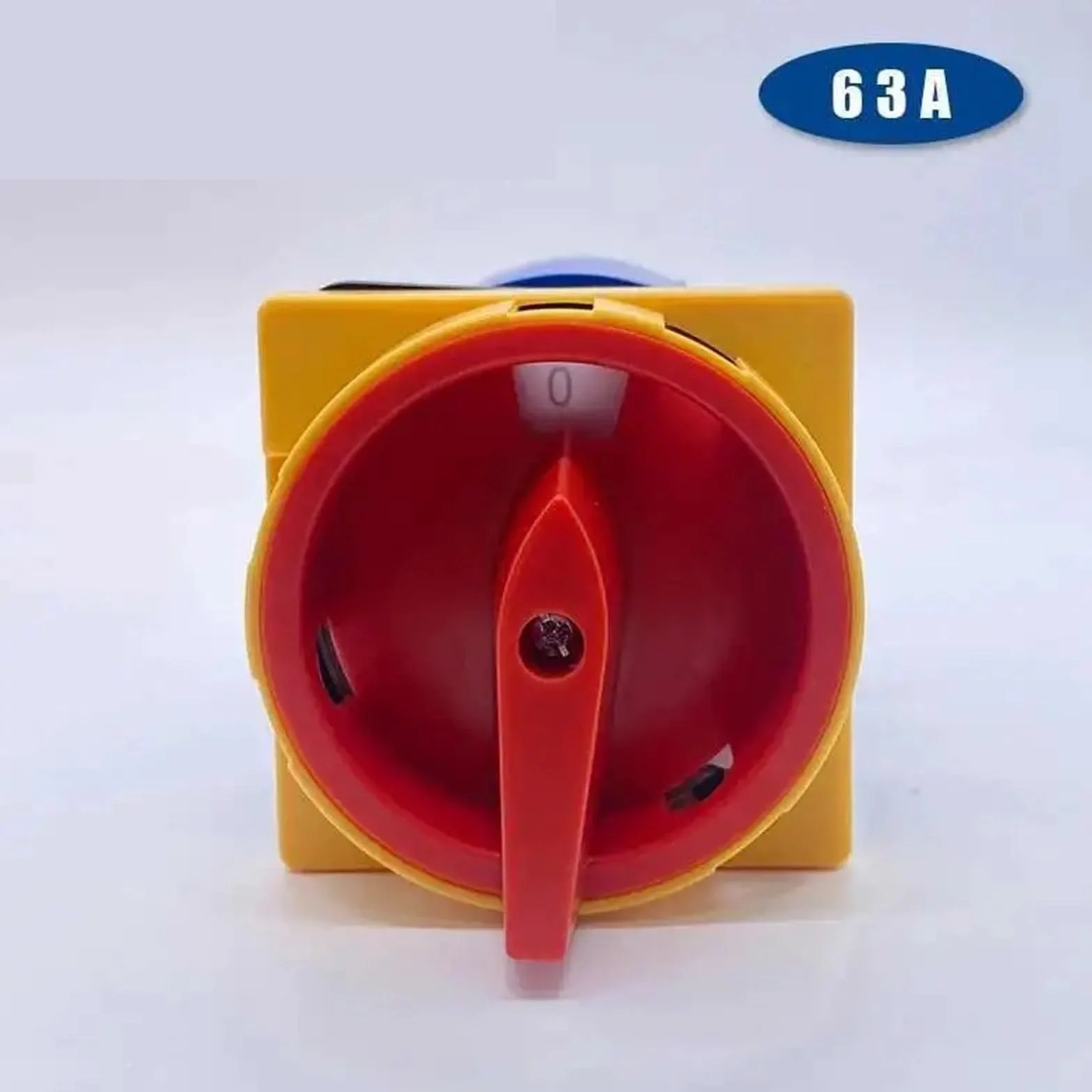 63A Padlock Isolator Changeover Rotary Cam Switch Power Cut-Off Knob Master Control Circuit Off-ON LW28 YMW26 LW26GS(3P 12Terminals) Controls Switches
