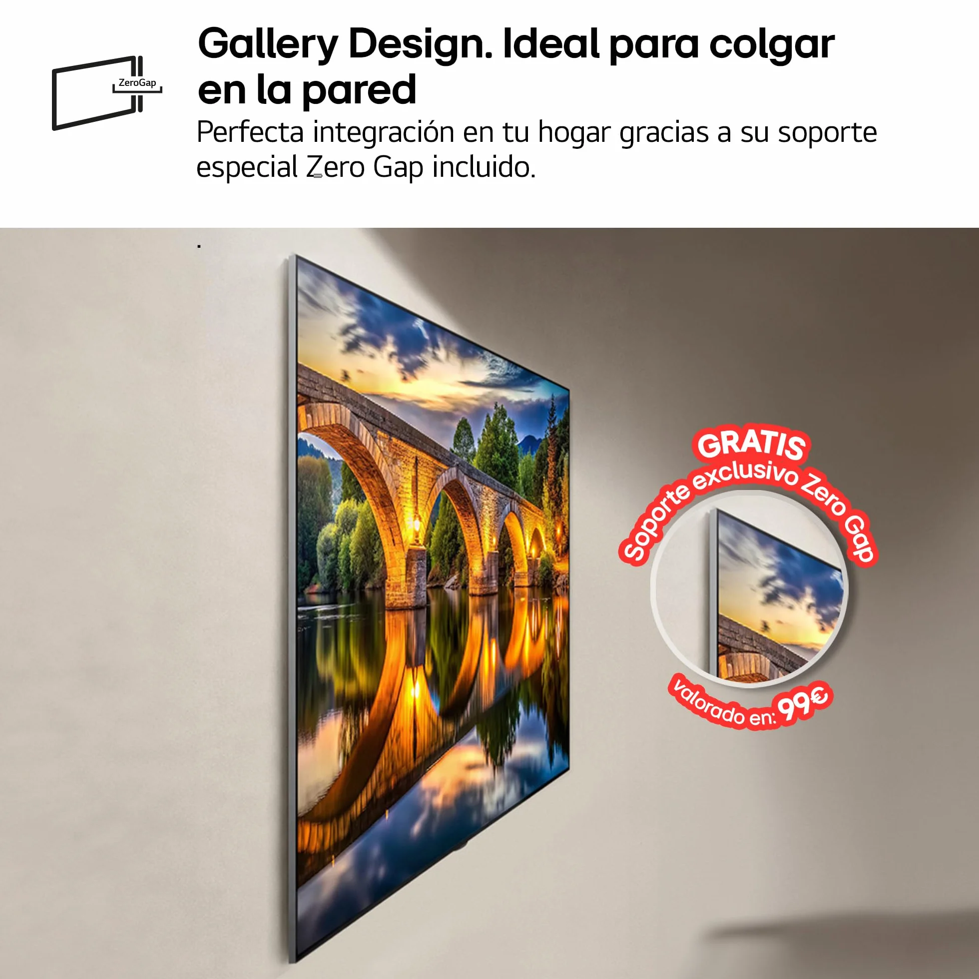 LG OLED55G64LW - TV 55", 4K OLED EVO AI G6, Smart TV, WebOS 26, Procesador α11 AI Gen3, VRR 165Hz, Reflection Free Premium Sin Reflejos, Dolby Vision y Atmos, Gris Oscuro Titán