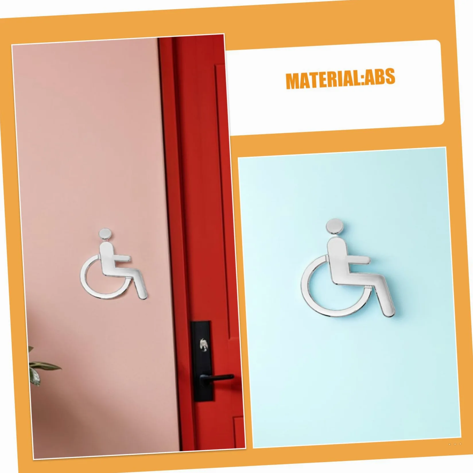 MAGICLULU 6 Piezas De Símbolo De Discapacidad Señal Para Discapacitados Señal Para Discapacitados De Cuidado Para Para