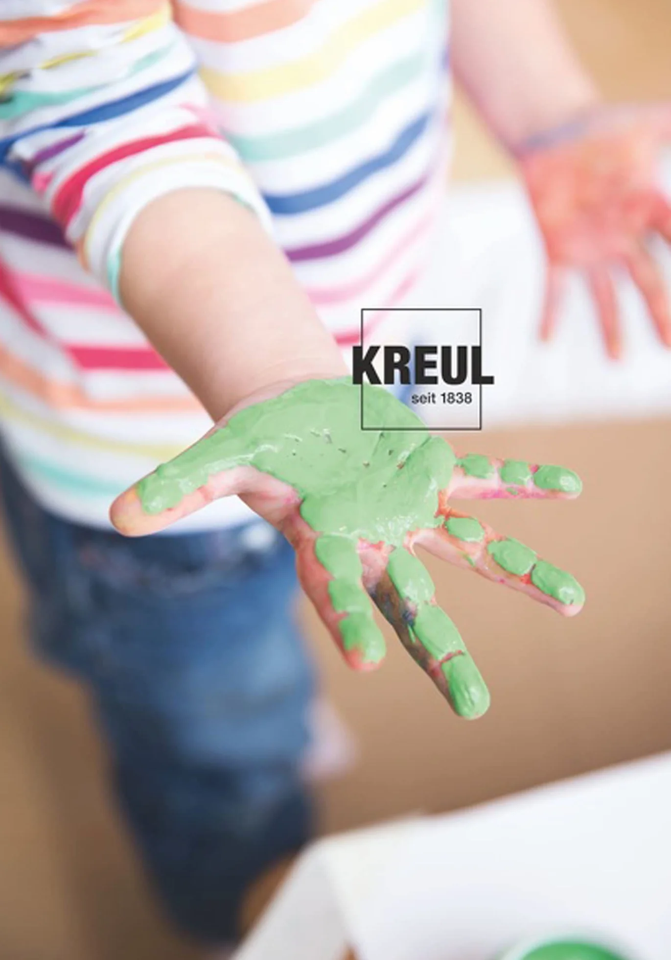 KREUL Mucki Farben für Finger Malerei Hellblau
