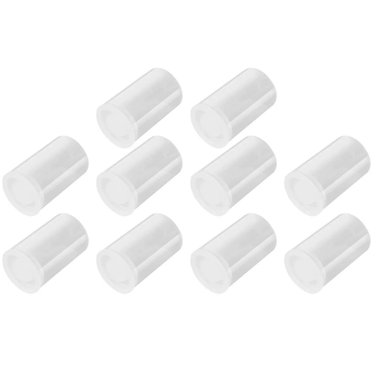Película Contenedores 10 PCS 33MM Botes de Plástico Latas de Cámara con Tapas Blanco