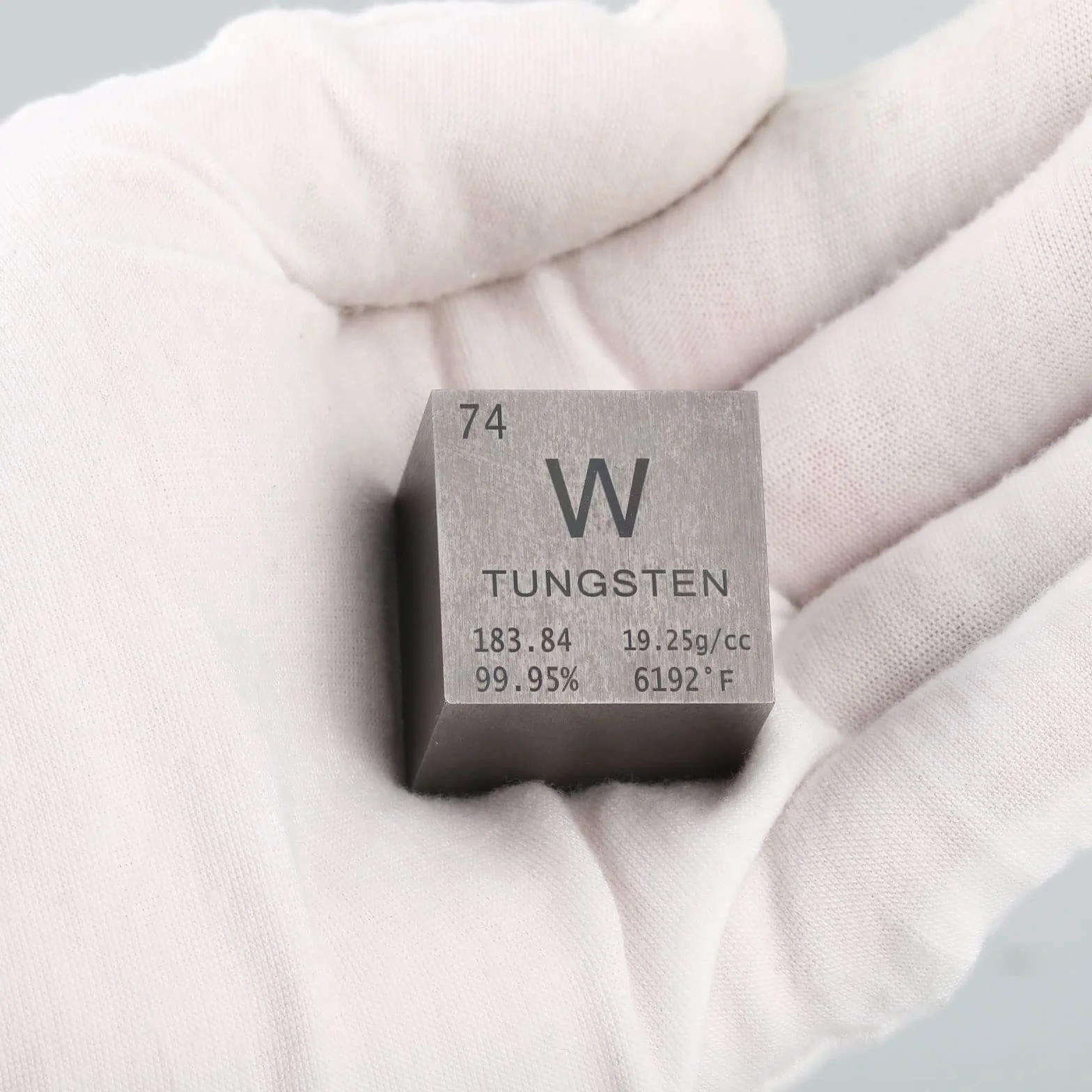 Cubos de densidad cúbica, cubo de elementos de alta densidad para colecciones de elementos, material de experimento de laboratorio, experiencia de objetos pequeños pesados (tungsteno, 1 pulgada)