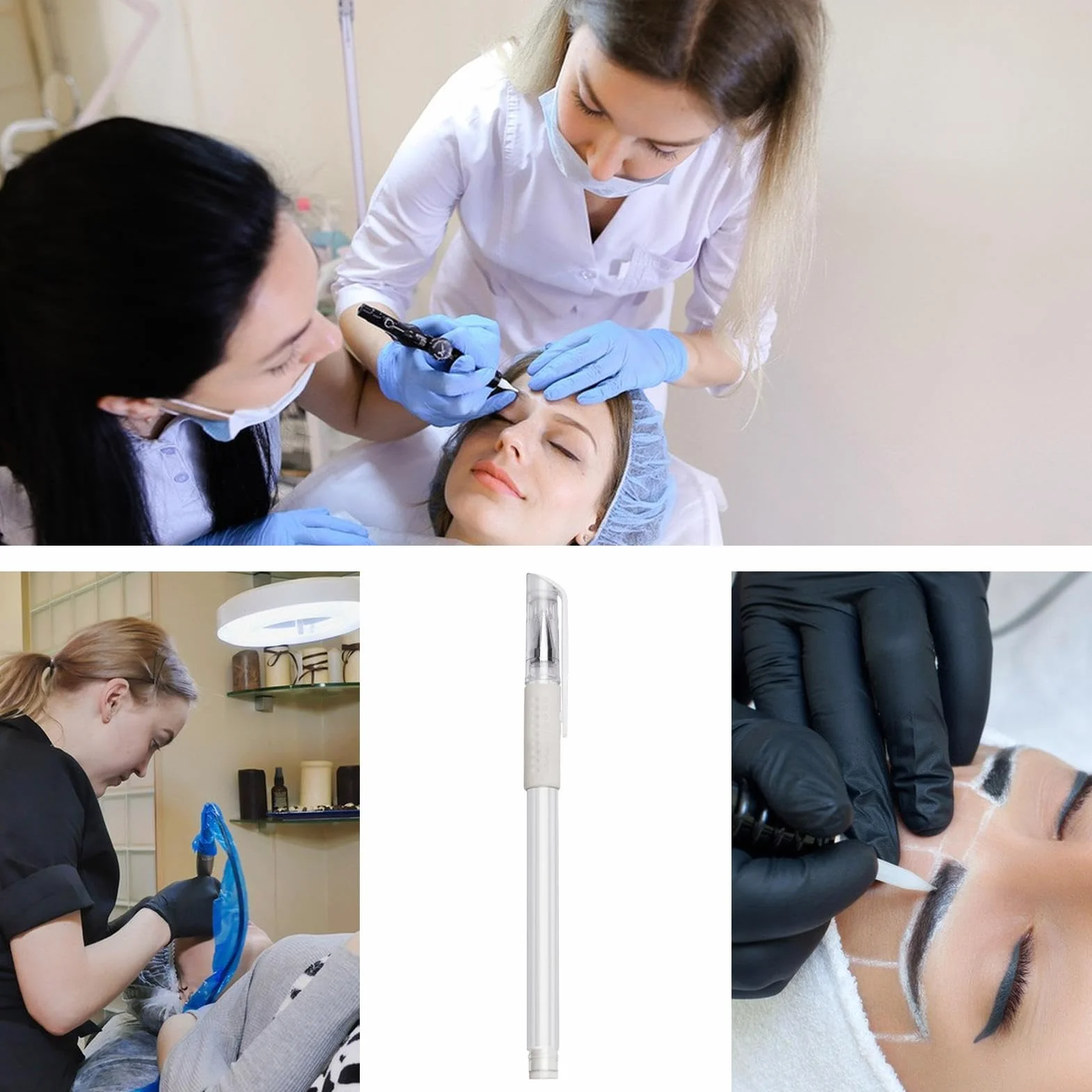 Marcador De Piel - Pluma De Marcador Microblading | Pluma De Tatuaje Del Cuerpo | Accesorios De Herramienta De Cosméticos De Seguridad