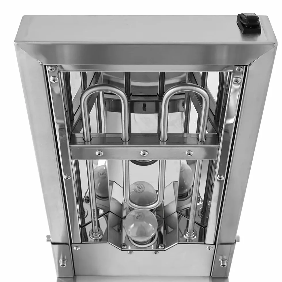MBH - Calentador eléctrico de Patatas Fritas 600 W INOX Profesional para hostelería. Mantendor de fritos Industrial para Bar y Restaurante.