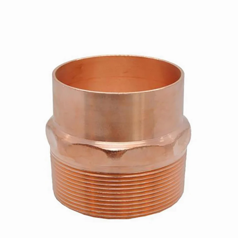 1/4" 3/8" 1/2" 3/4" 1" -4" Male to Solder Cup Connector Copper End Feed Coupling Plumbing Fitting Coupler for Air Condition(ID 28mm to 1 Inch) Barb Fittings
