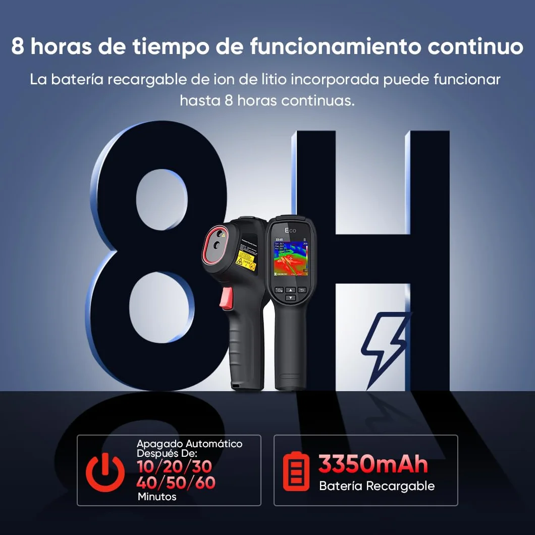 Cámara termográfica HIKMICRO SuperIR 240x240 píxeles 25 Hz -20 °C a 550 °C termómetro láser compacta mano