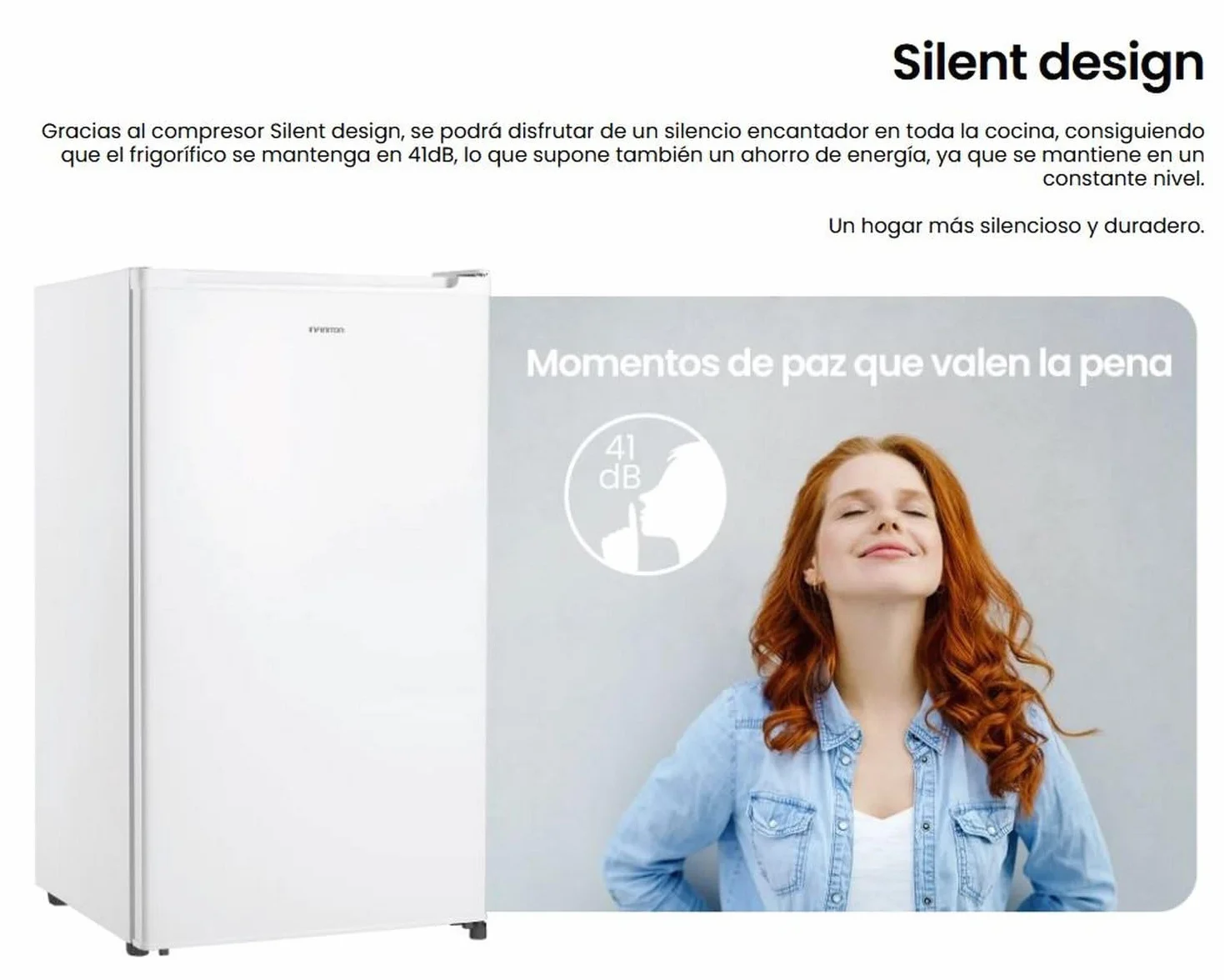 INFINITON FG-A85B Frigorífico 1 Puerta 85cm 92L Blanco A+/F Luz LED