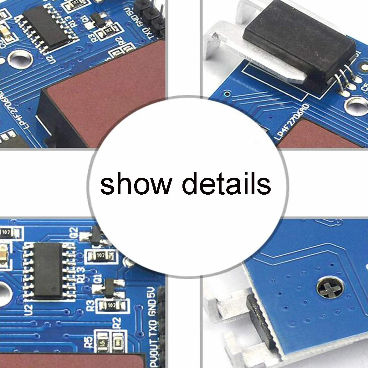 Módulo de rango de sensor de corriente Sensor de efecto Hall 30A, amperímetro compatible con sensor de corriente para Arduino, Raspberry Pi