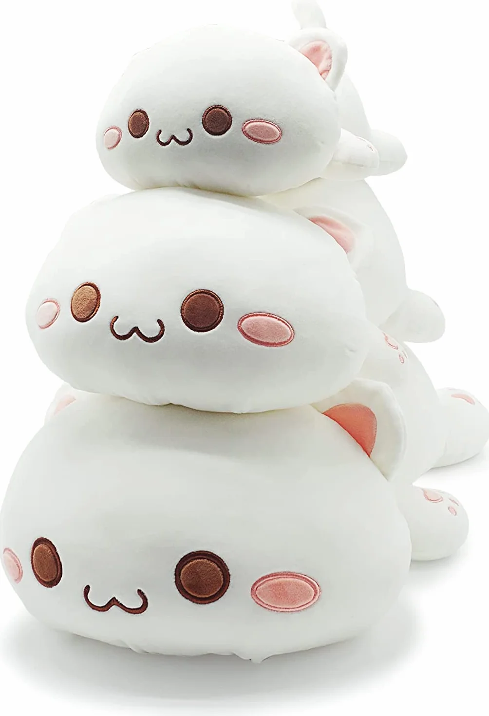 Peluche Gato, Animales de Peluche, Juguete de Felpa Suave para Abrazar, Cojín Decorativo para Sofá Hogar, Regalo para Niños
