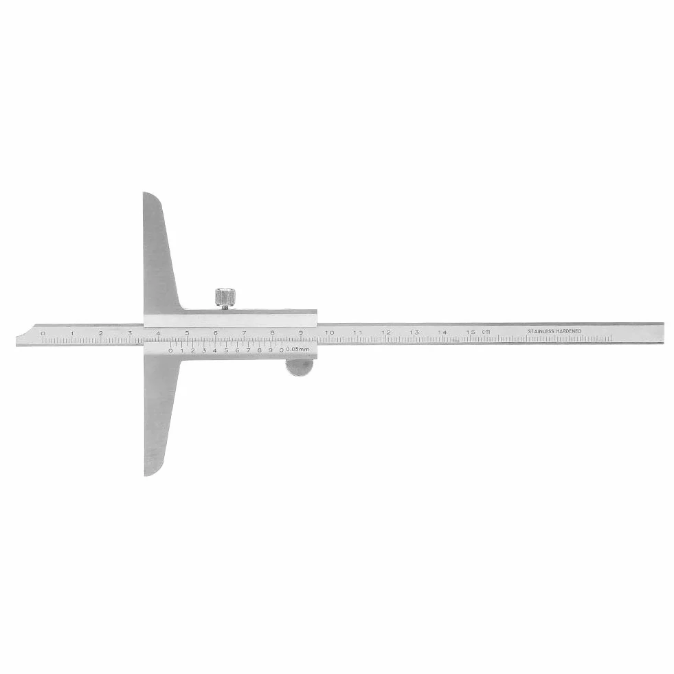Medidor Profundidad Acero Inoxidable 0-150 mm Calibrador Profesional