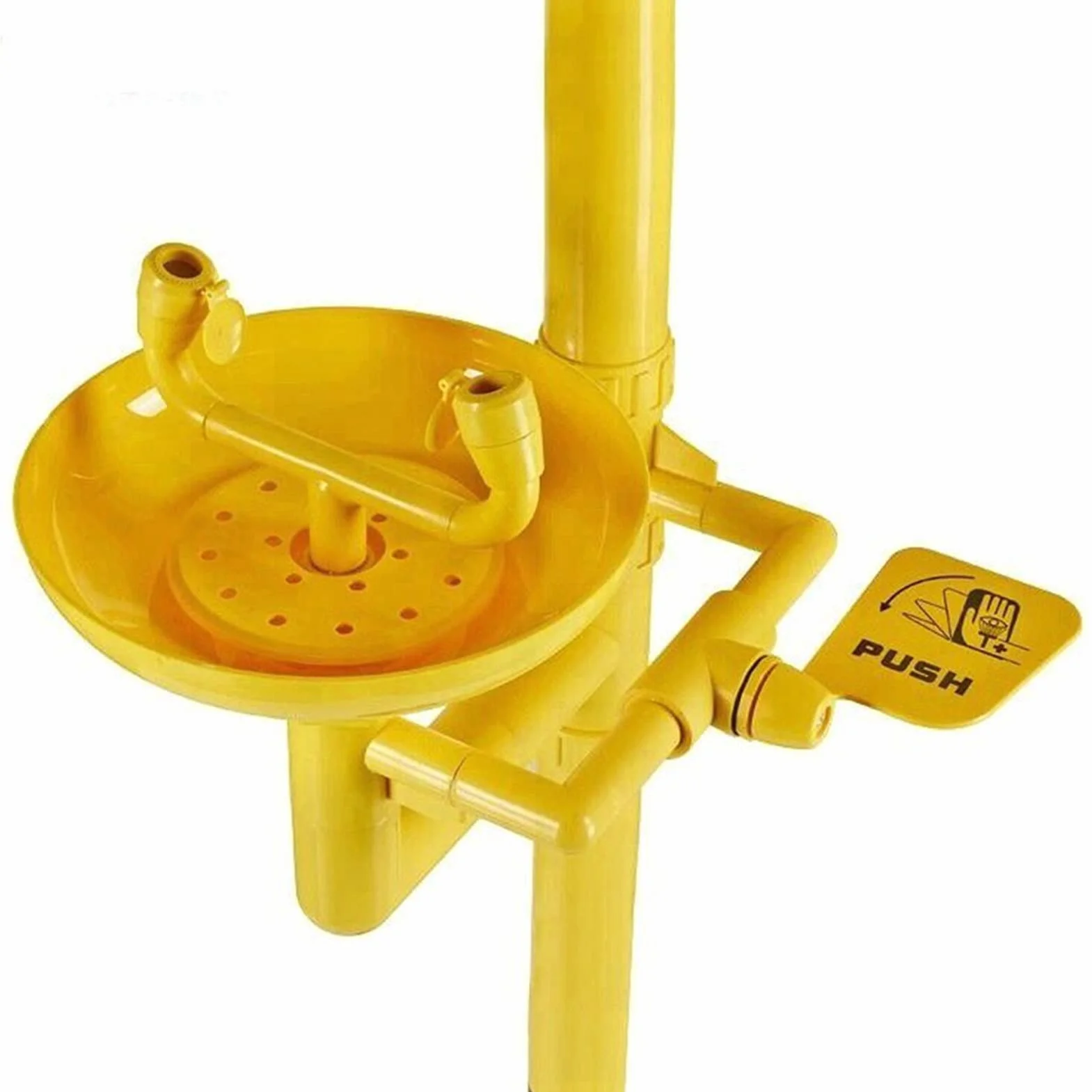 Estación Lavaojos de Pie Ducha de Emergencia Sistema de Ducha de Seguridad para Lavado de Ojos con Lavabo Lavaojos Estación de Lavado de Ojos y Cara (Size : 2180x700mm)