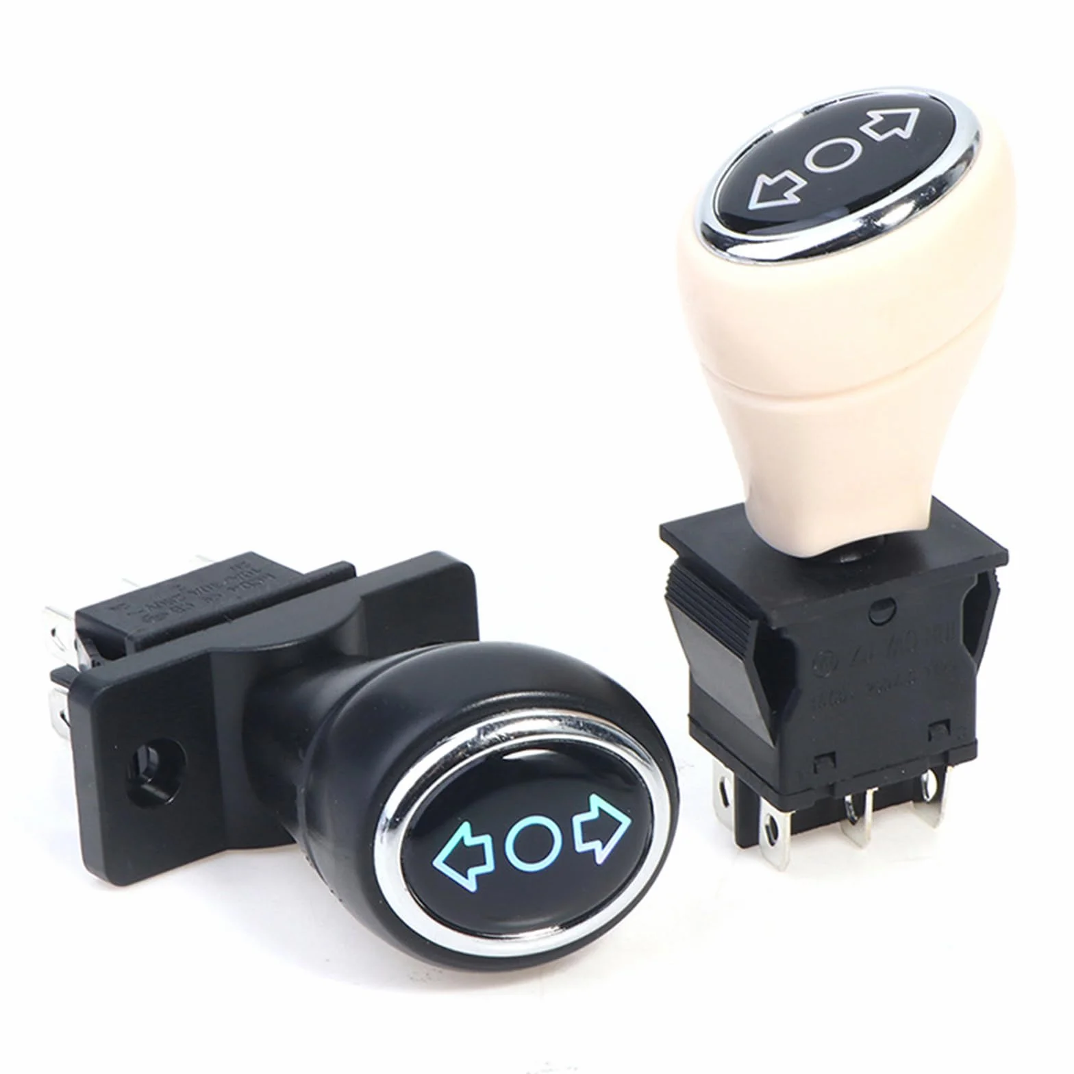 Selector hacia adelante y hacia atrás para coche de juguete eléctrico 3 posiciones plástico resistente al desgaste mecanismo de seguridad