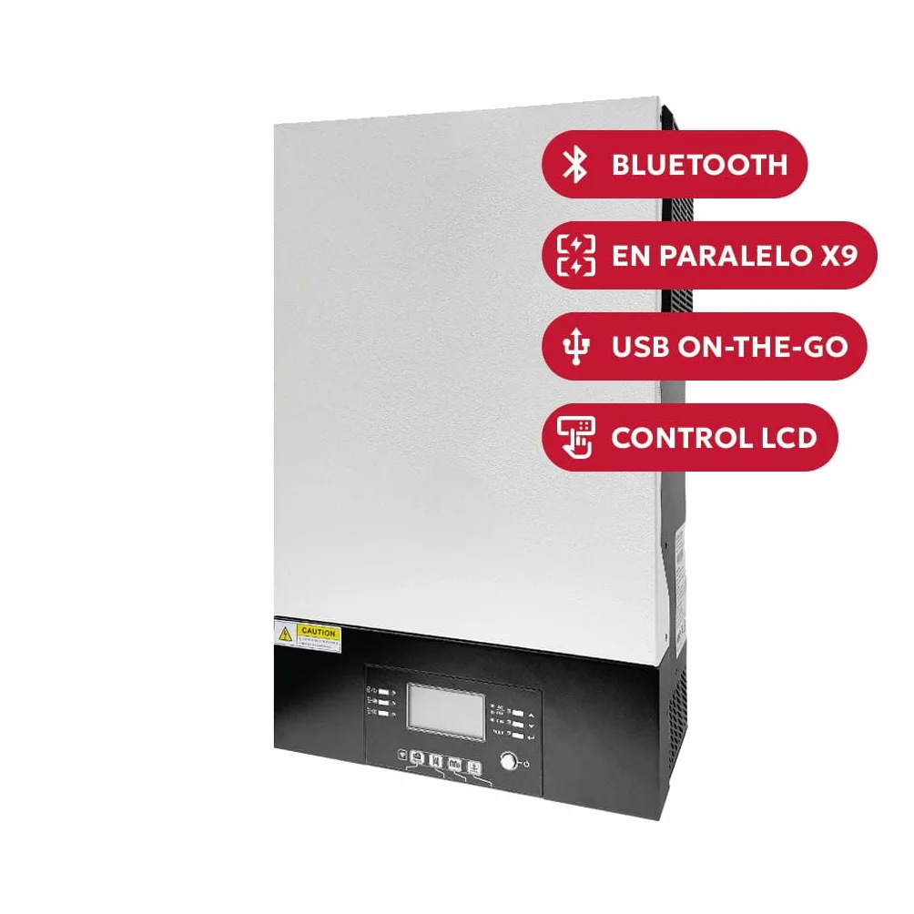48/5000 Voltronic Axpert King 5000W 48V 230V Voltronic. Inversor de aislada. Paralelizable.