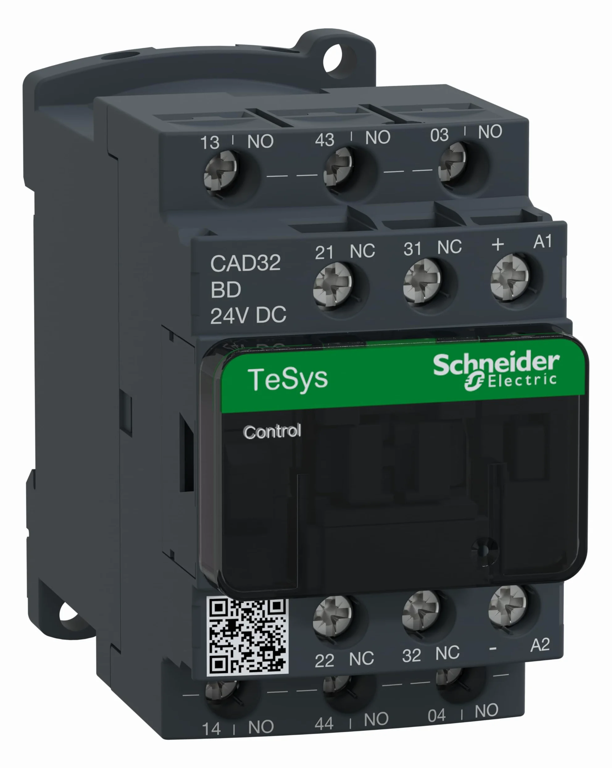 Schneider Electric CAD32BD Contactor Tesys Cad-32, 3 Na + 2 Nf, Instantâneo, 10 A, 24 V Cc